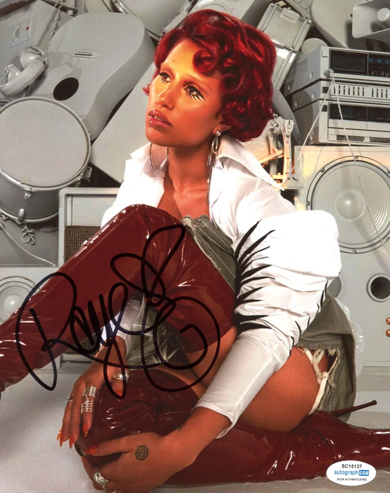 Singer RAYE signed 8x10 Photo EXACT PROOF f SEXY Where Is My Husband ACOA COA, изображение 4