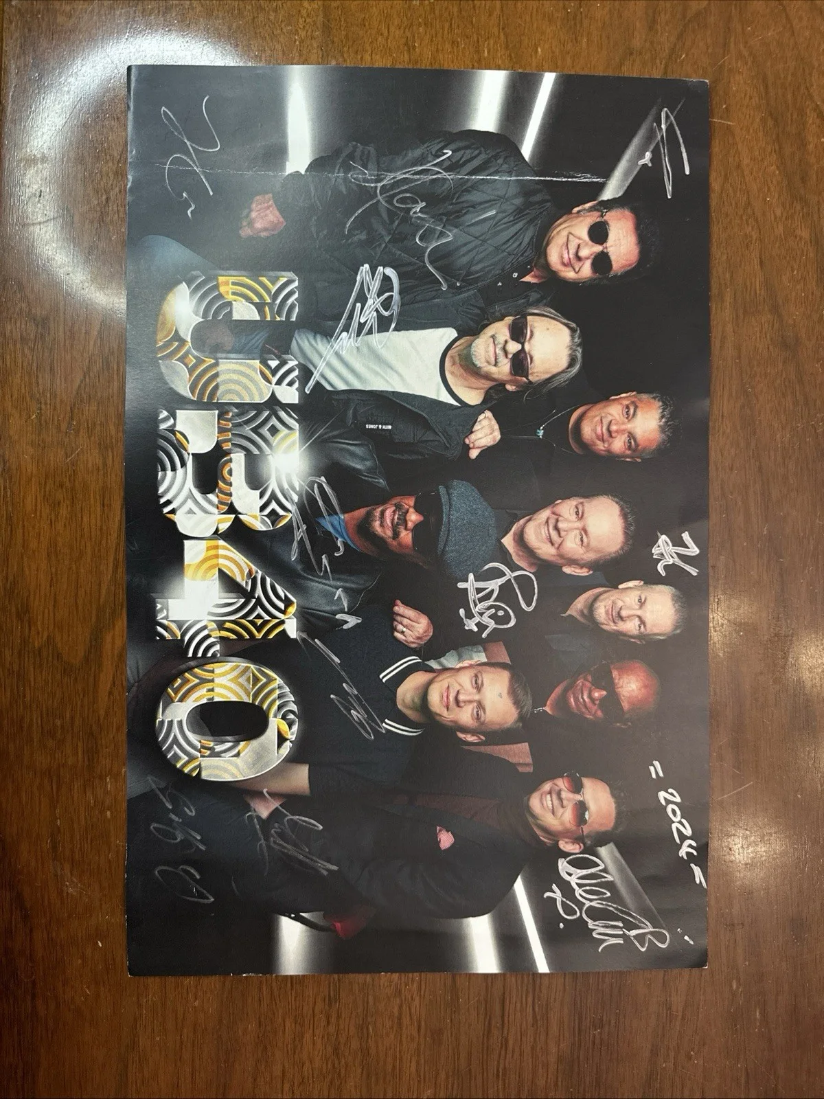 UB40 REGGEA BAND autographs, signed Mini Poster - Very Cool! Hand Dated 2024, image 3