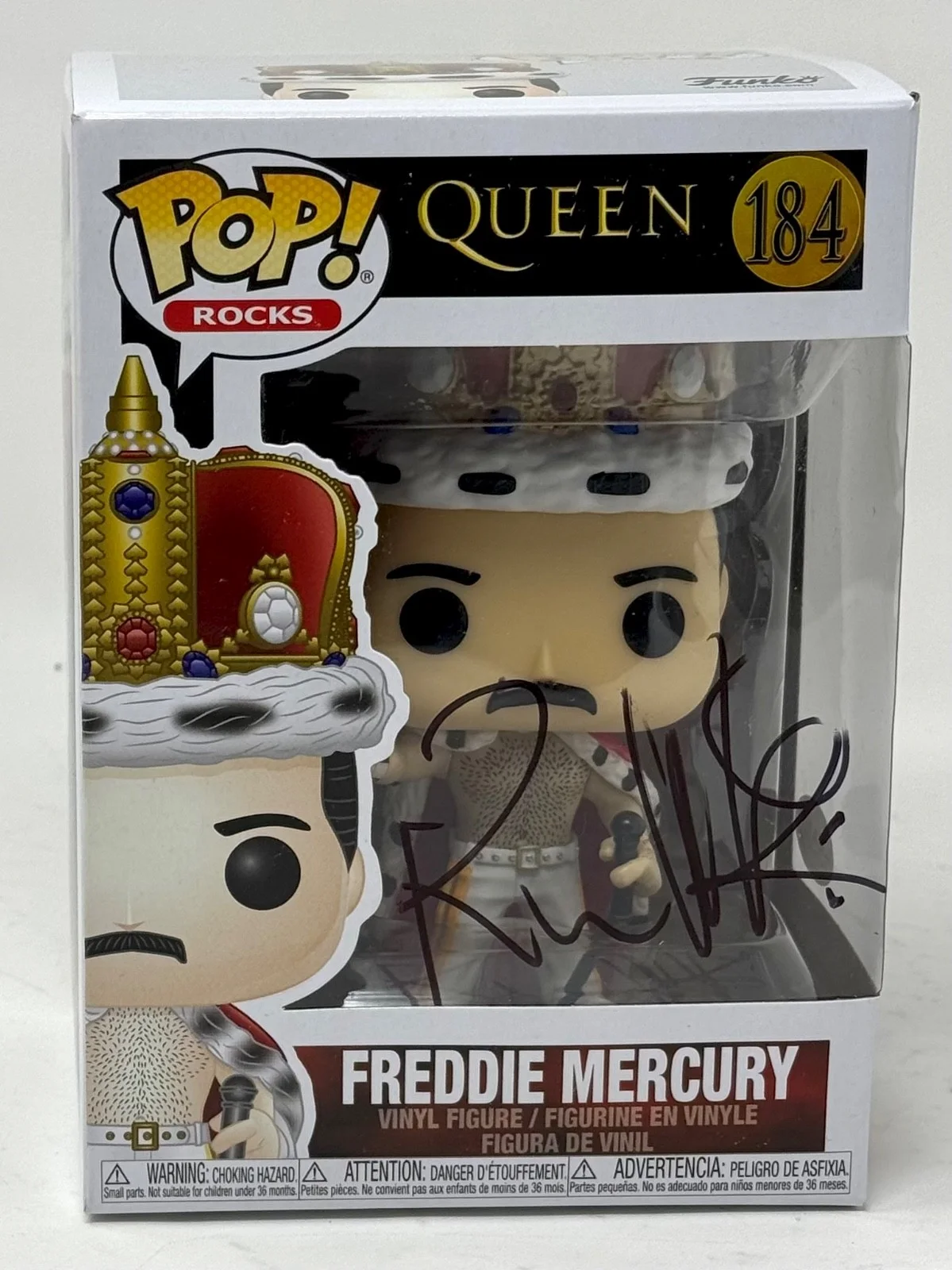 Rami Malek — Rami Malek Signed Queen Freddie Mercury Funko Pop 184 Bohemian Rhapsody JSA COA, image 4