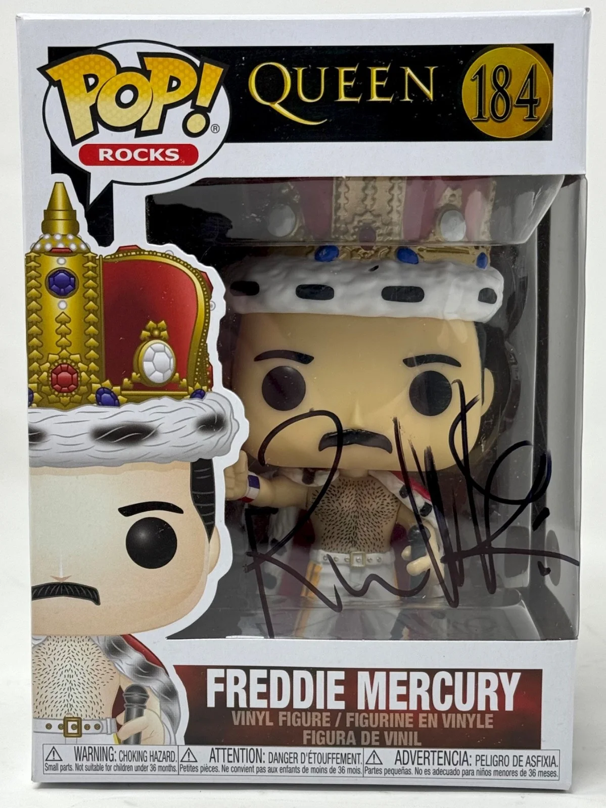 Rami Malek — Rami Malek Signed Queen Freddie Mercury Funko Pop 184 Bohemian Rhapsody JSA COA, image 5