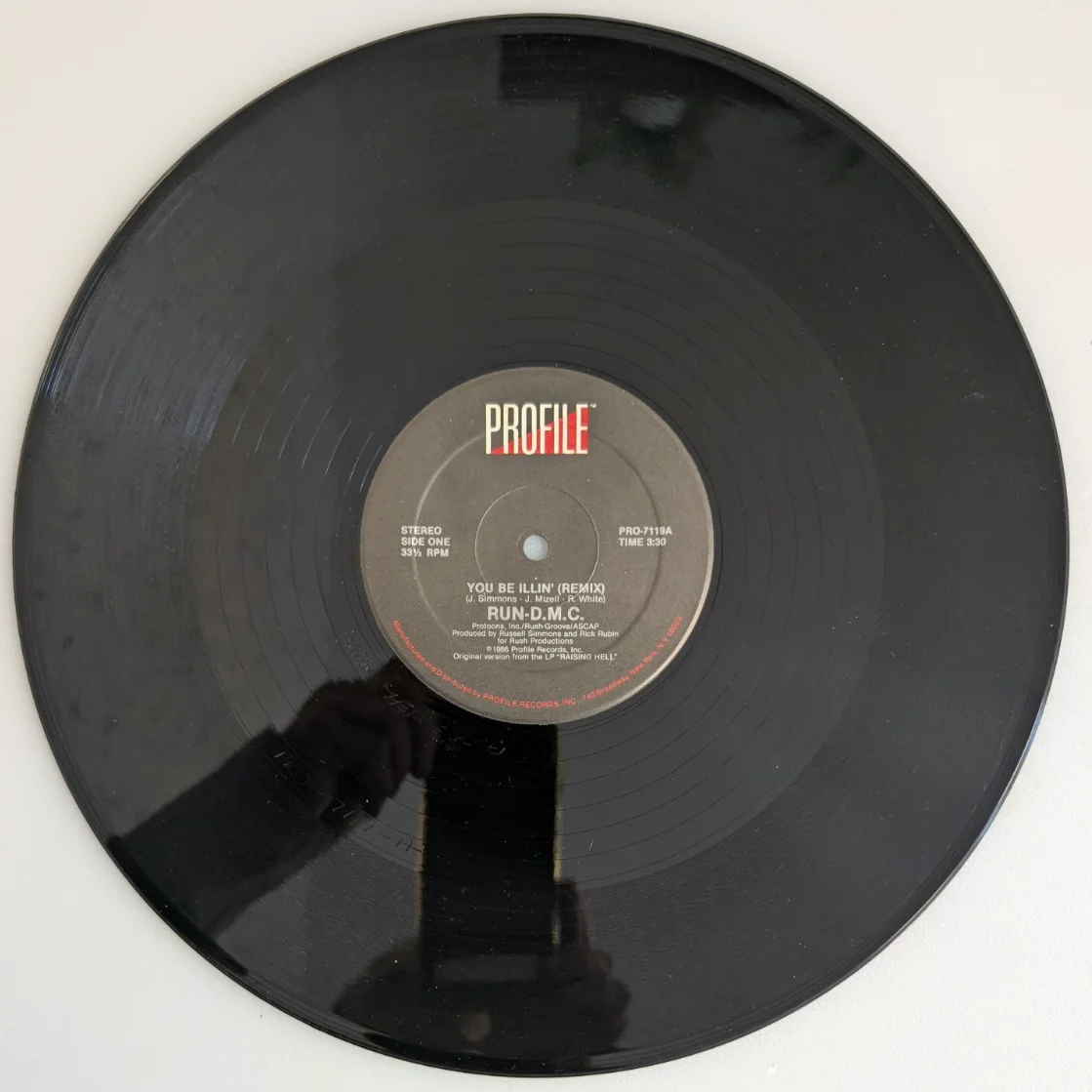 RUN-DMC Mint You Be Illin' Vinyl Profile Record 12" Single Hip Hop Rap Remix, изображение 4