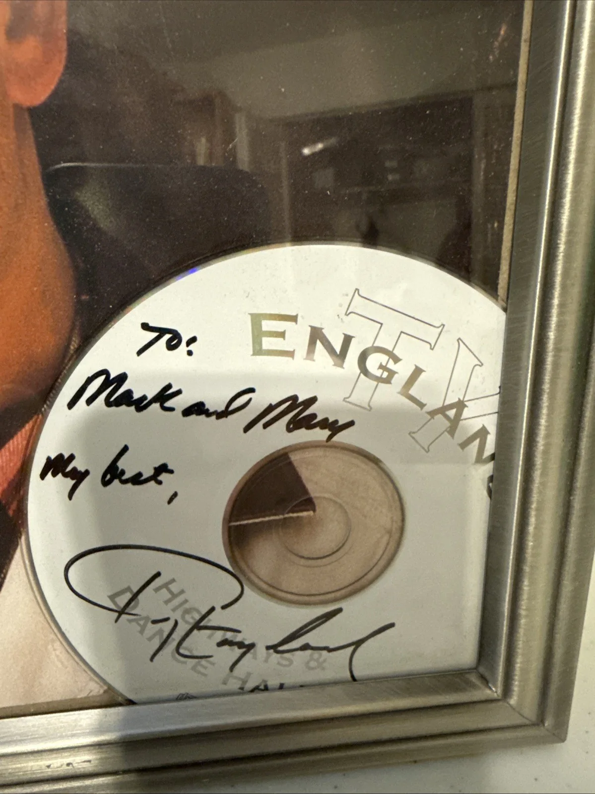 TY ENGLAND AUTOGRAPH COUNTRY SINGER SHOULD'VE ASKED HER FASTER SIGNED PHOTO & CD, изображение 3