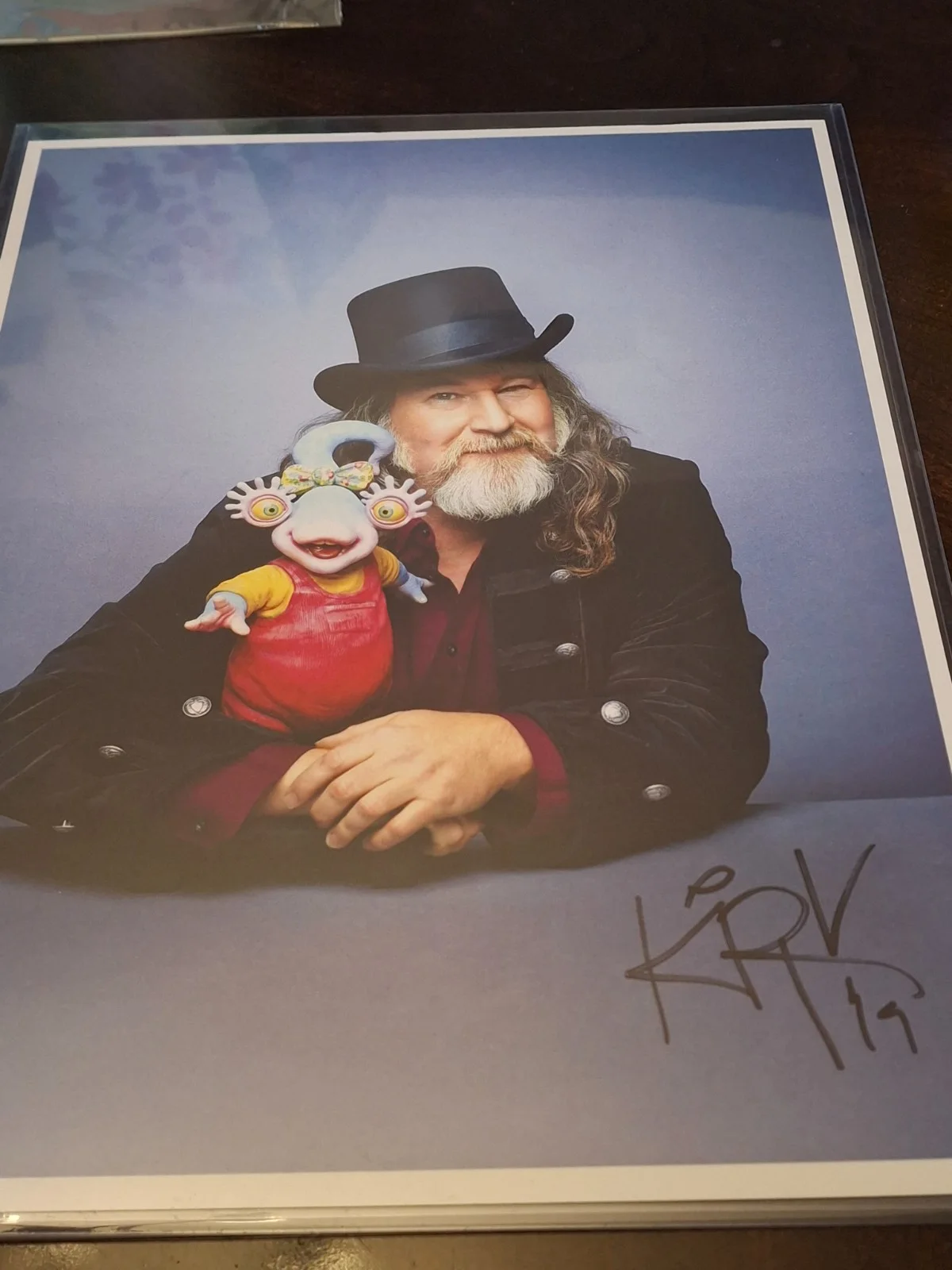 KIRK THATCHER PUPPETS LEGEND HAND SIGNED AUTOGRAPHED 8.5X11¹PHOTOGRAPH JSA RARE, изображение 4