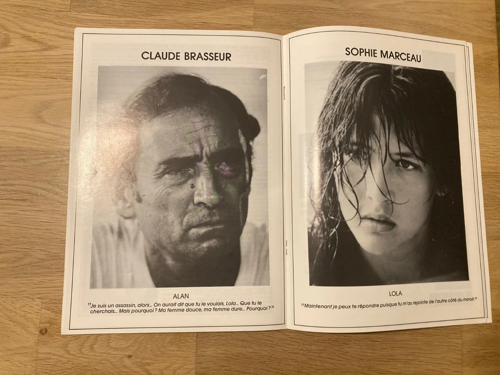 Descente aux Enfers Sophie Marceau Claude Brasseur Synopsis Press Booklet 1986, image 3