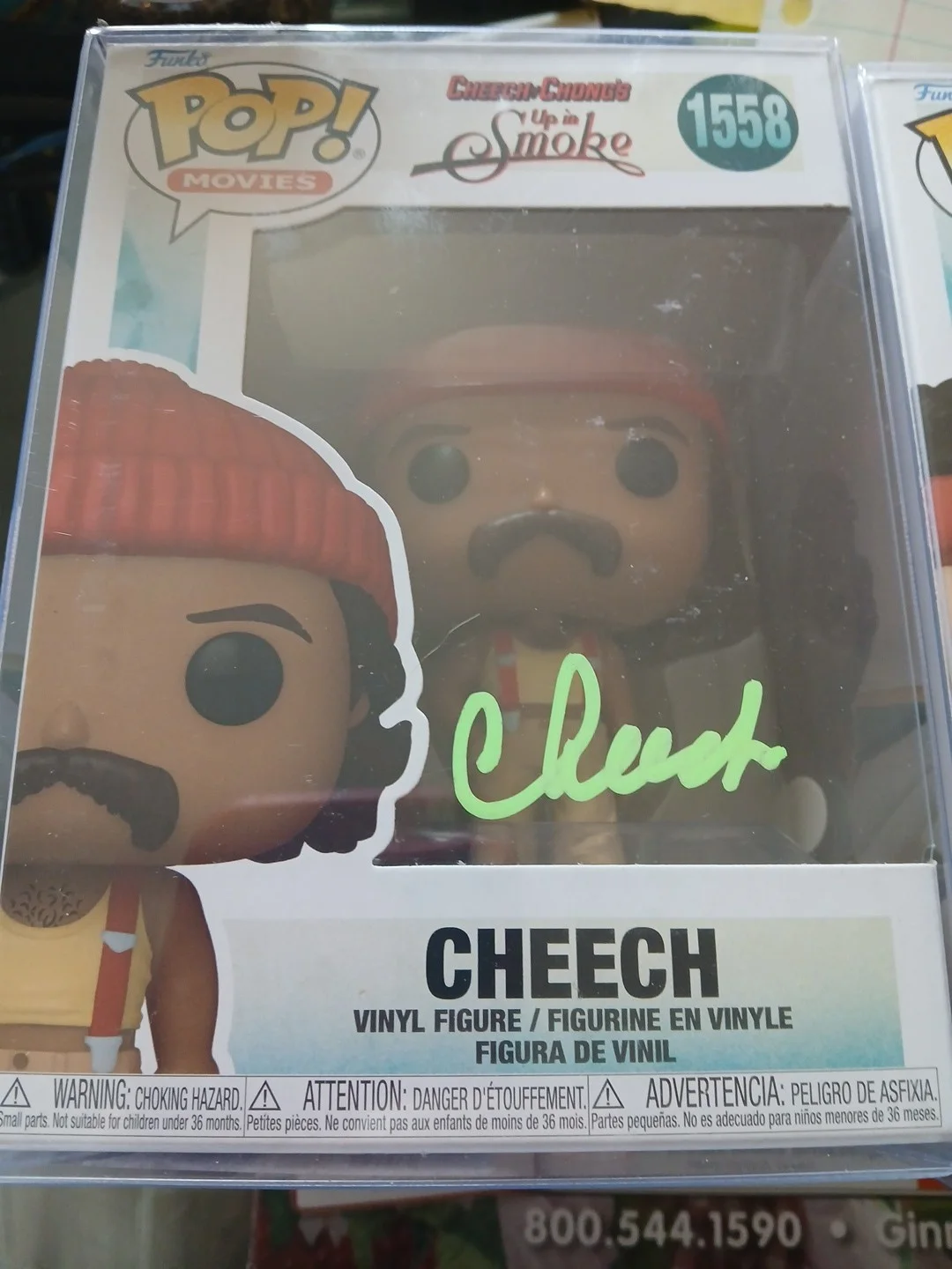 cheech & Chong — Cheech And Chong Auto's Funko Pops W/COA'S #1558/1559 Up In Smoke W/COA Plastic