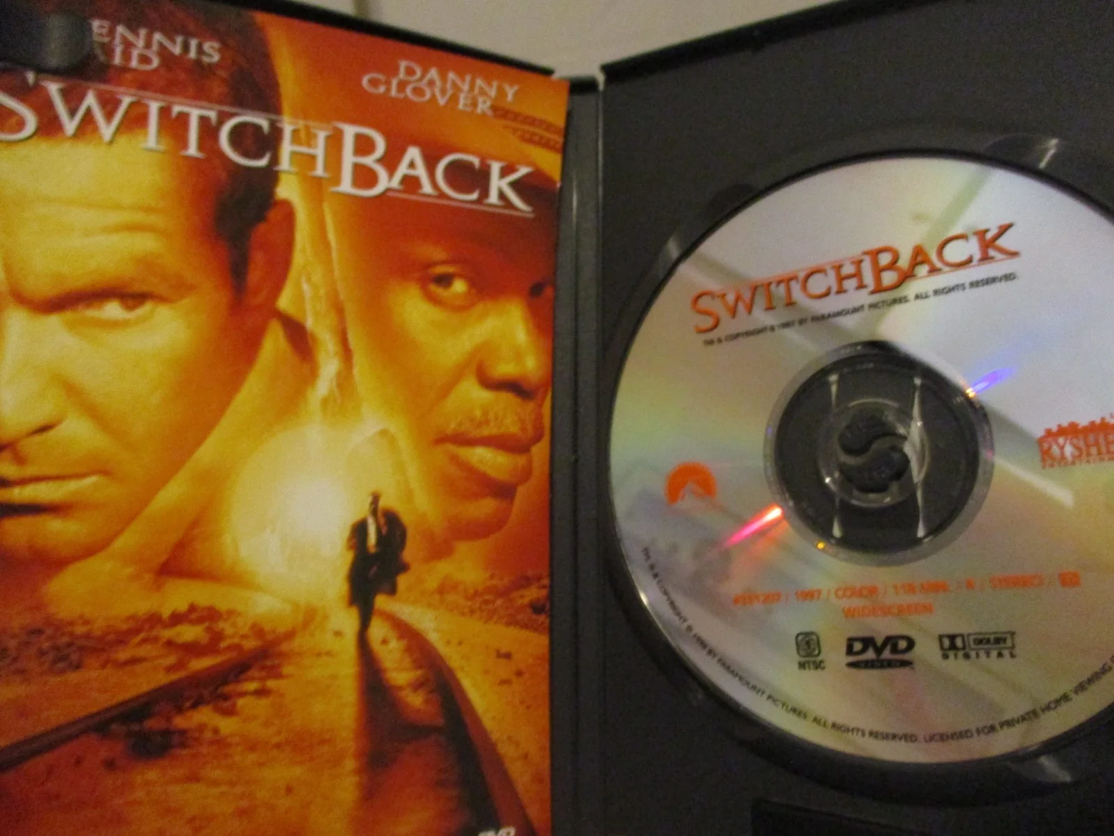 SIGNED DENNIS QUAID DVD (SWITCHBACK, 1997)!!, image 3