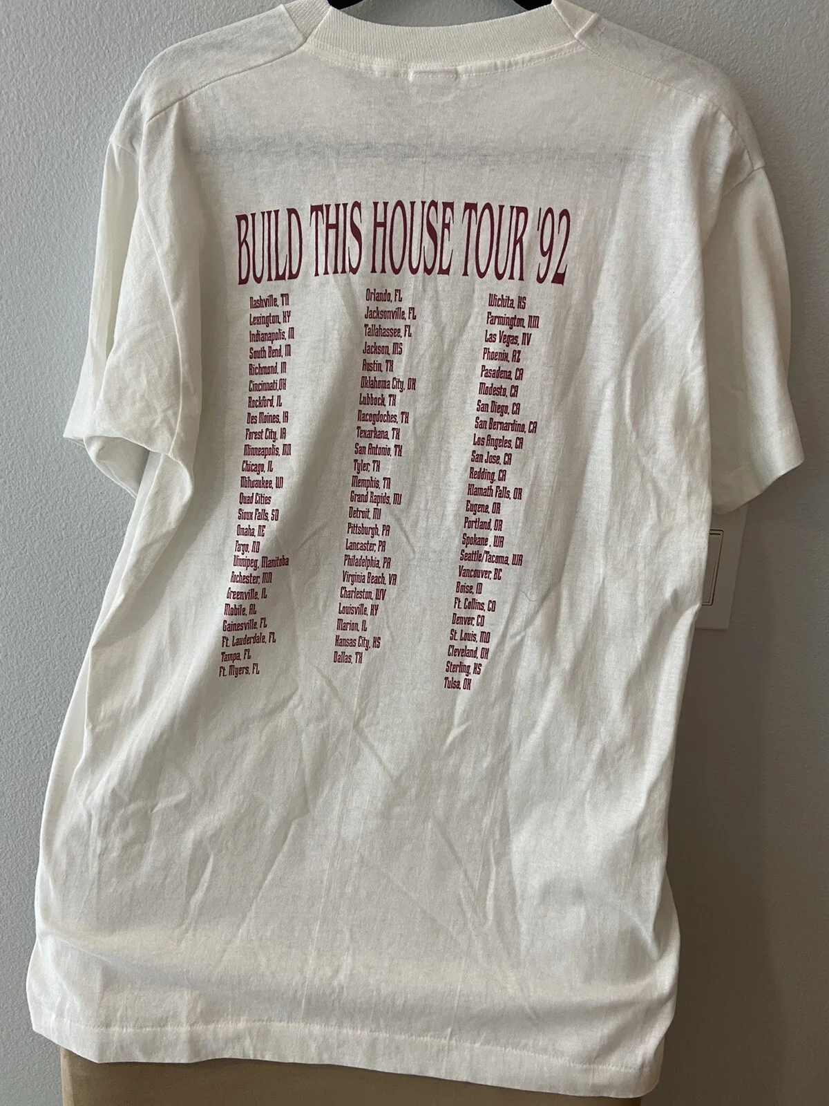 Vintage Autographed Margaret Becker 1992 Build This House Tour T-Shirt, изображение 3