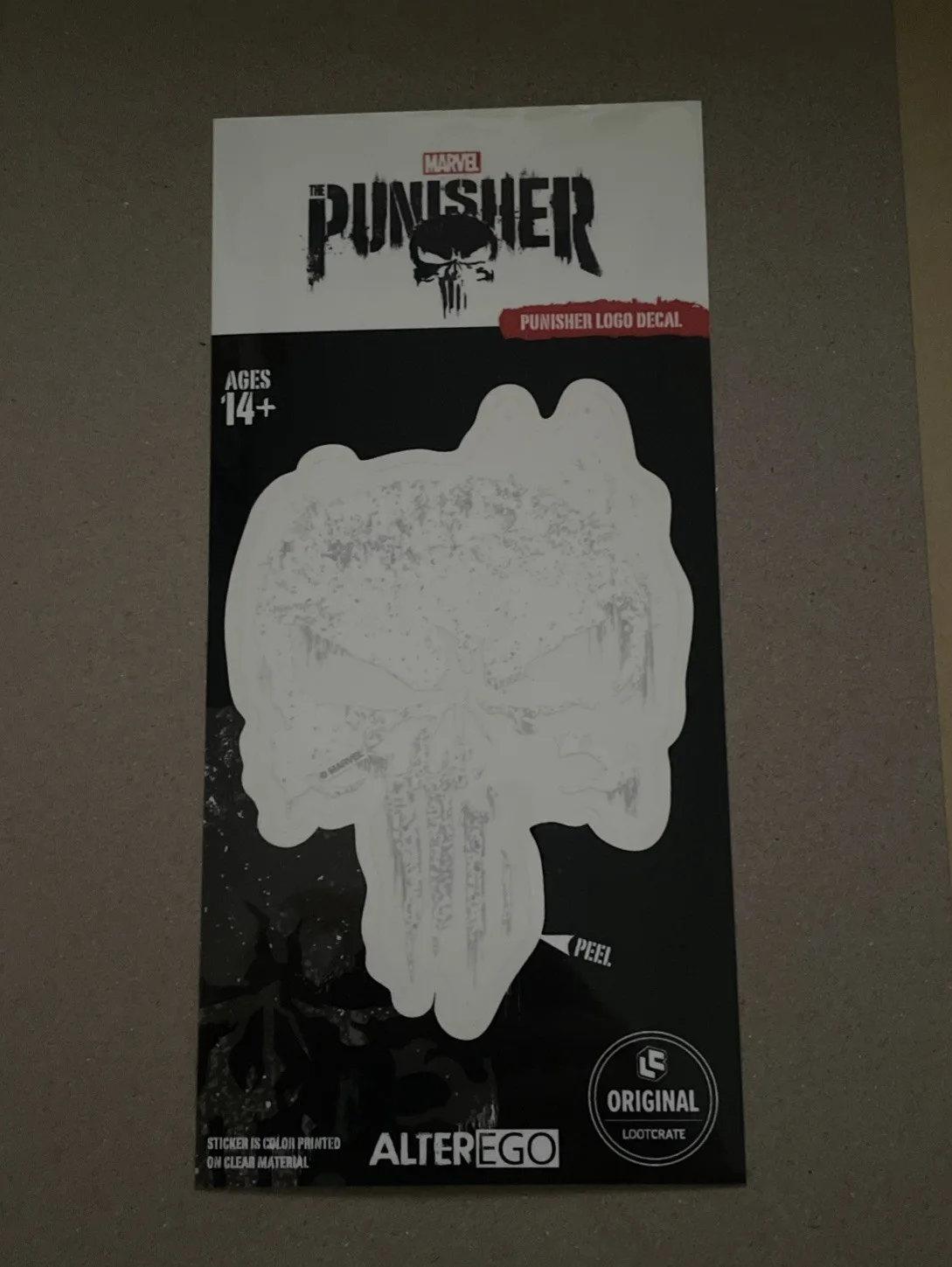 Loot Crate Exclusive Marvel The Punisher Logo Decal, image 2
