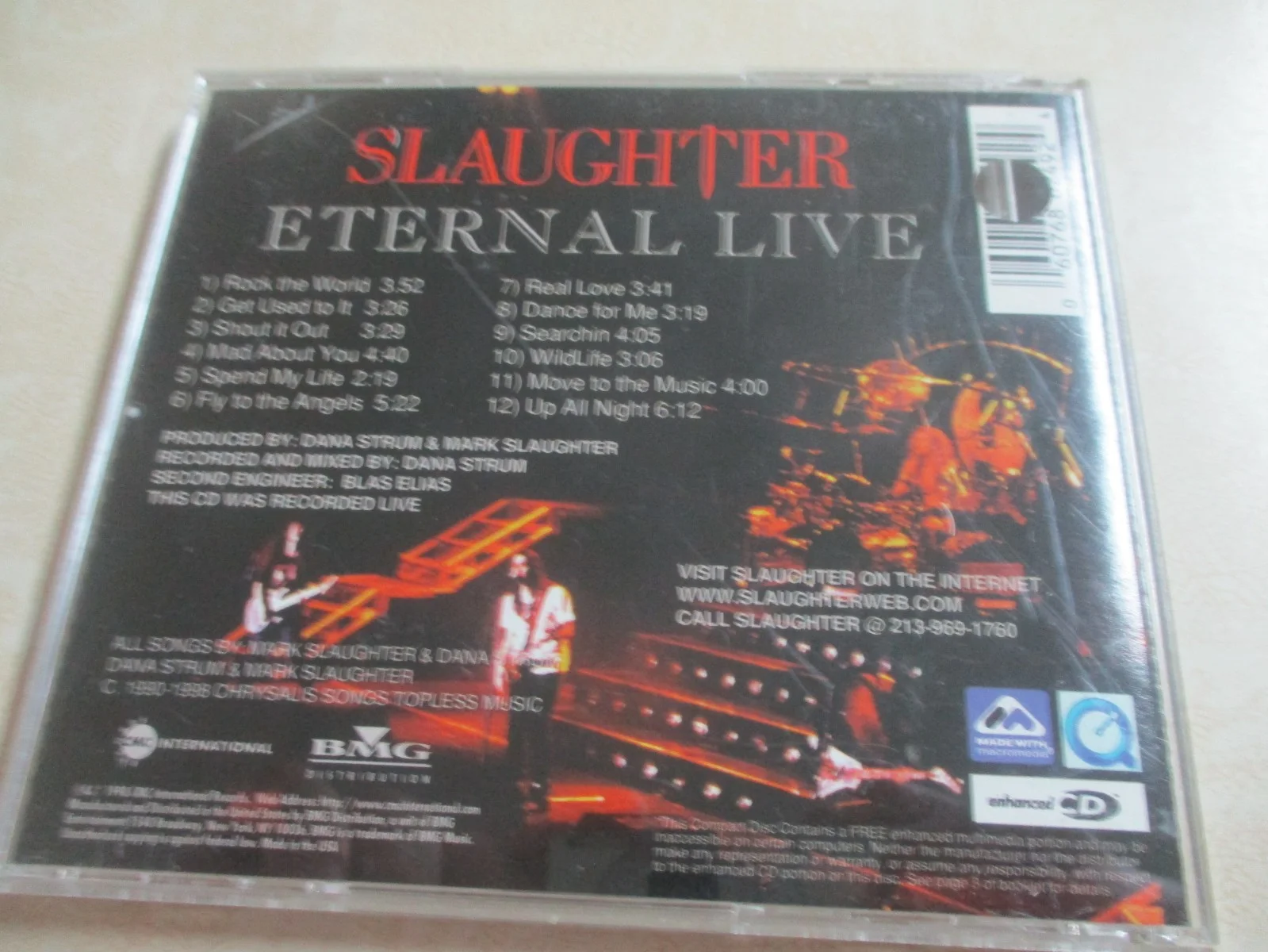 SLAUGHTER authentic signed/autographed cd...MARK SLAUGHTER & DANA STRUM + 1, image 5