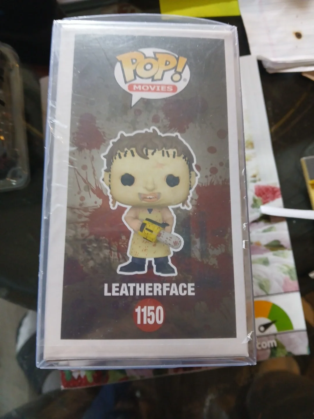 Mark Burnham — Mark Burnham signed Leather Face Funko Pop Texas Chainsaw Massacre 1150, image 2