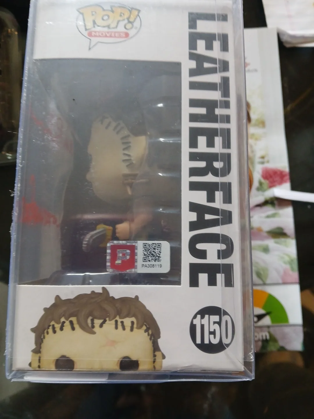 Mark Burnham — Mark Burnham signed Leather Face Funko Pop Texas Chainsaw Massacre 1150, image 4