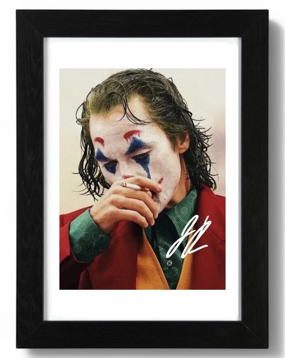 Joaquin Phoenix Signed Autograph PHOTO Pre Print 6x4/A4/ Framed Batman the Joker, image 3