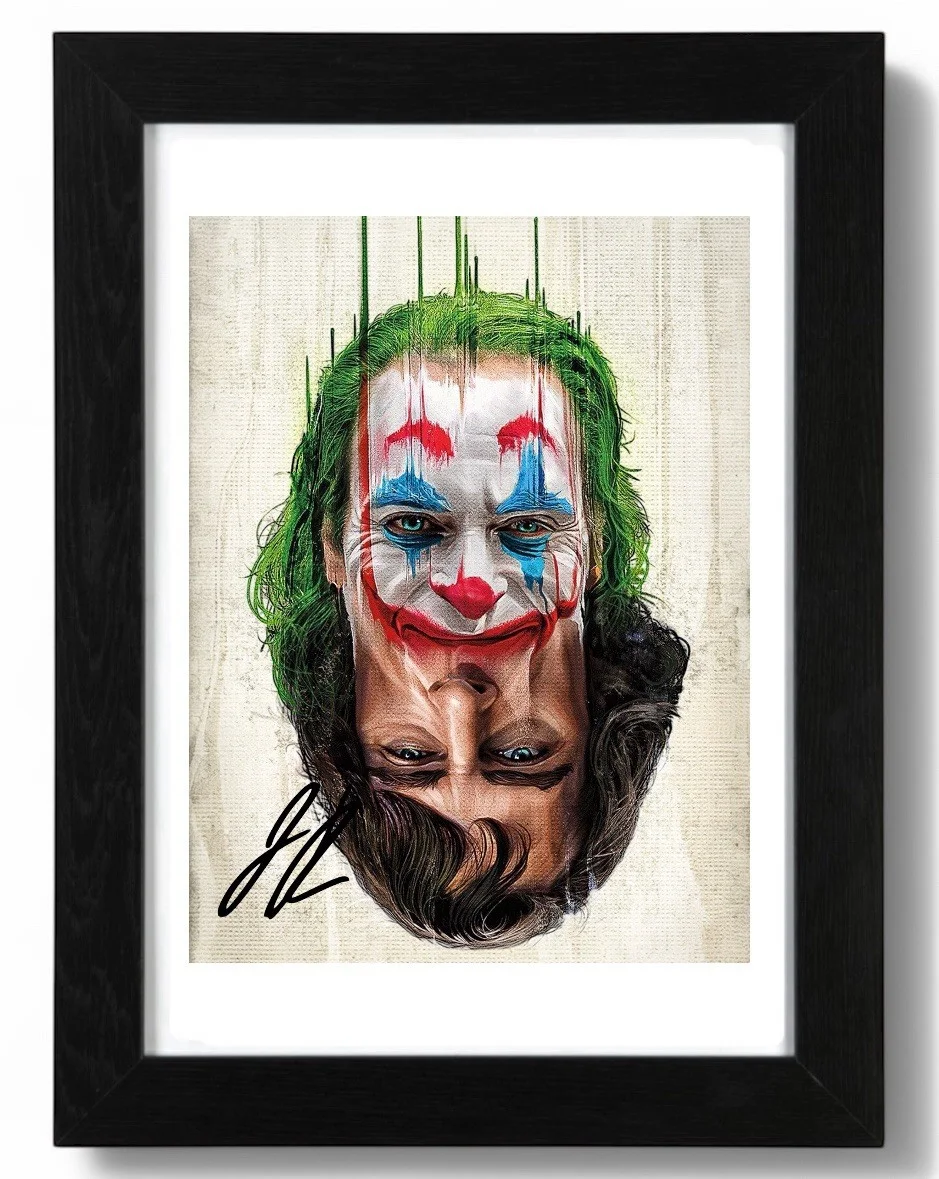 Joaquin Phoenix Signed Autograph PHOTO Pre Print 6x4/A4/ Framed Batman the Joker, image 2