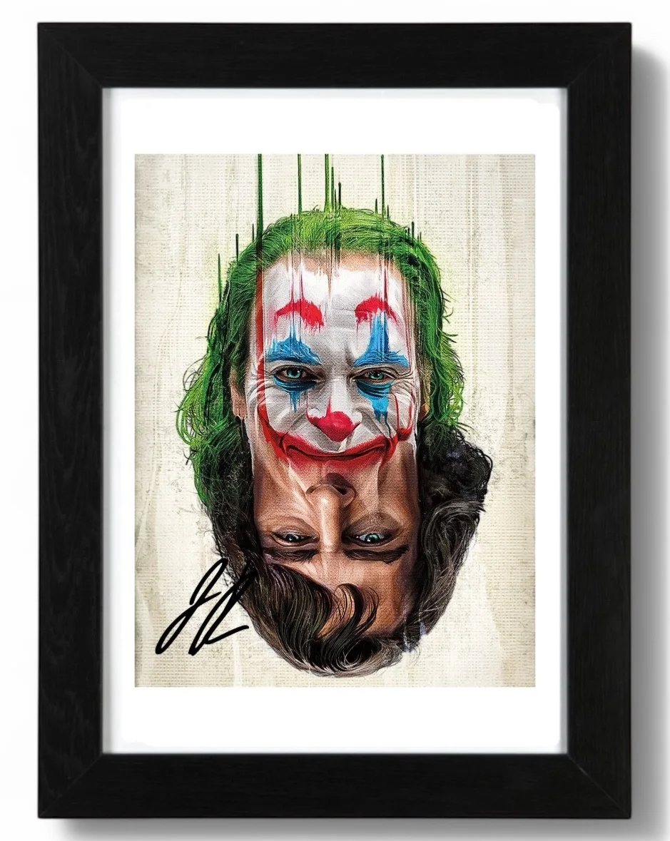 Joaquin Phoenix Signed Autograph PHOTO Pre Print 6x4/A4/ Framed Batman the Joker, image 3