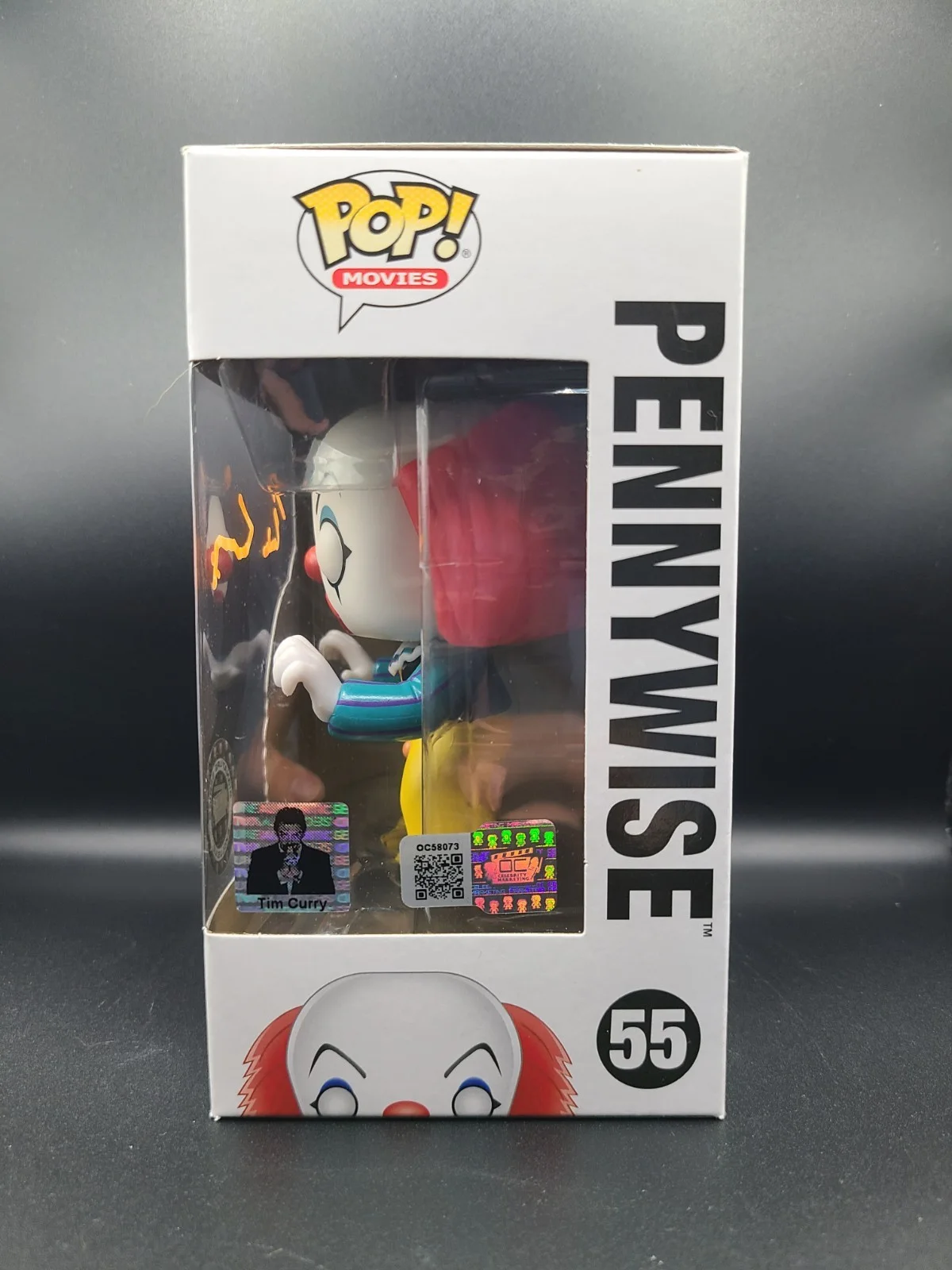 Funko Pop! Movies IT Pennywise Signed Tim Curry Signature Series #55 + COA, изображение 2