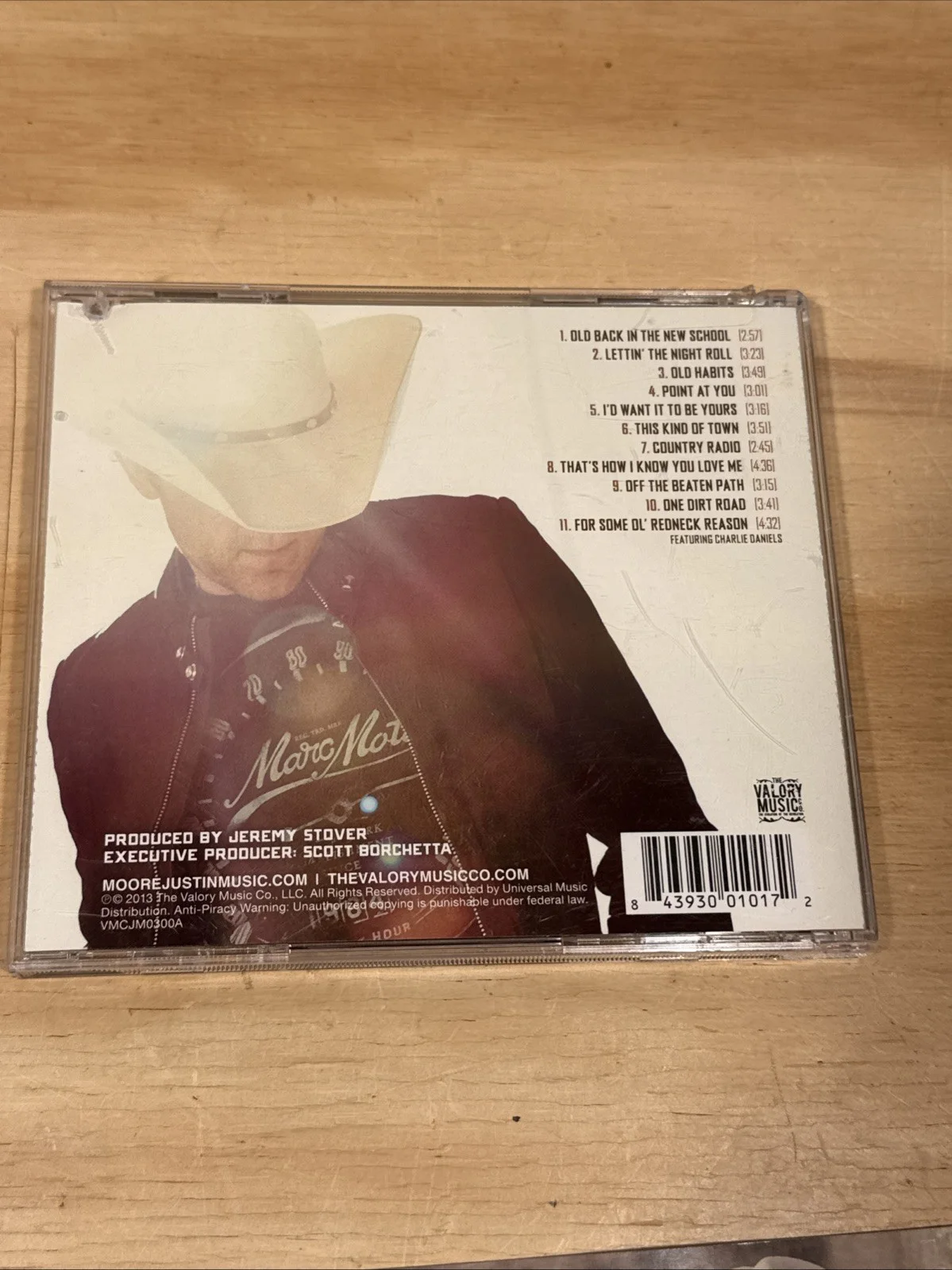 AUTOGRAPHED SIGNED CD Booklet - Justin Moore "Off the Beaten Path" NO CD, image 5