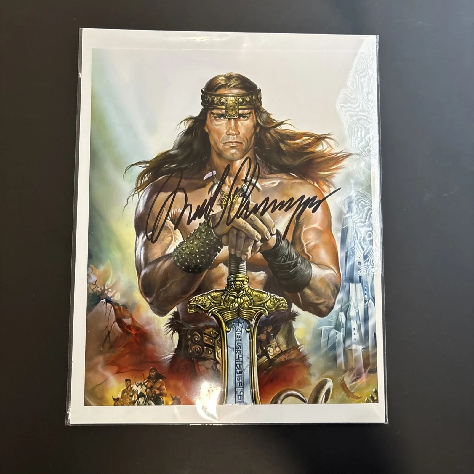 Arnold Schwarzenegger — Conan Arnold Schwarzenegger Autographed Signed Conan The Barbarian COA, image 4