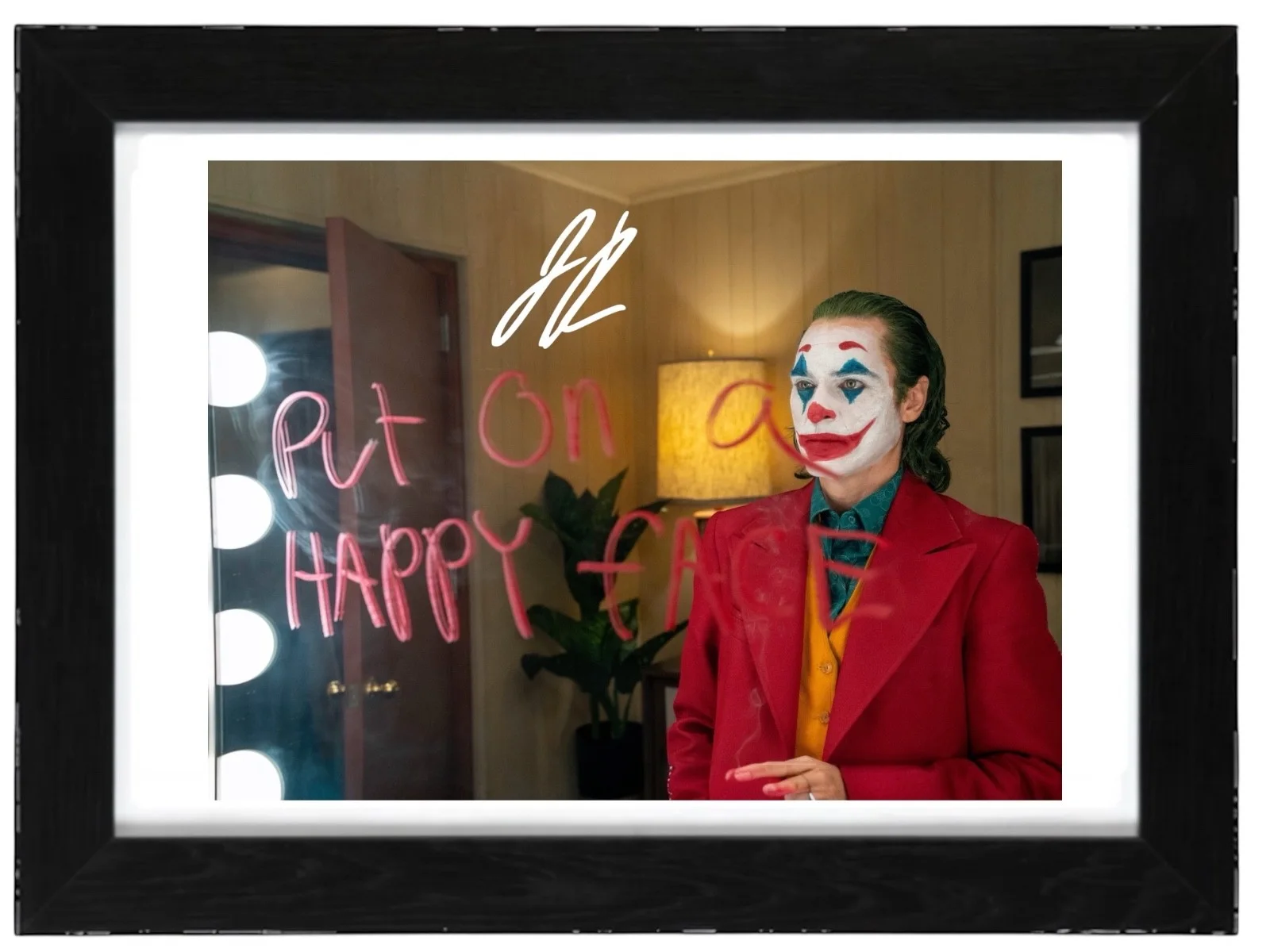 Joaquin Phoenix Signed Autograph PHOTO Pre Print 6x4/A4/ Framed Batman the Joker, image 3