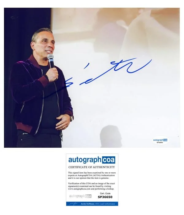 Sebastian Maniscalco — Sebastian Maniscalco "Stay Hungry" Comedian AUTOGRAPH Signed 8x10 Photo B ACOA