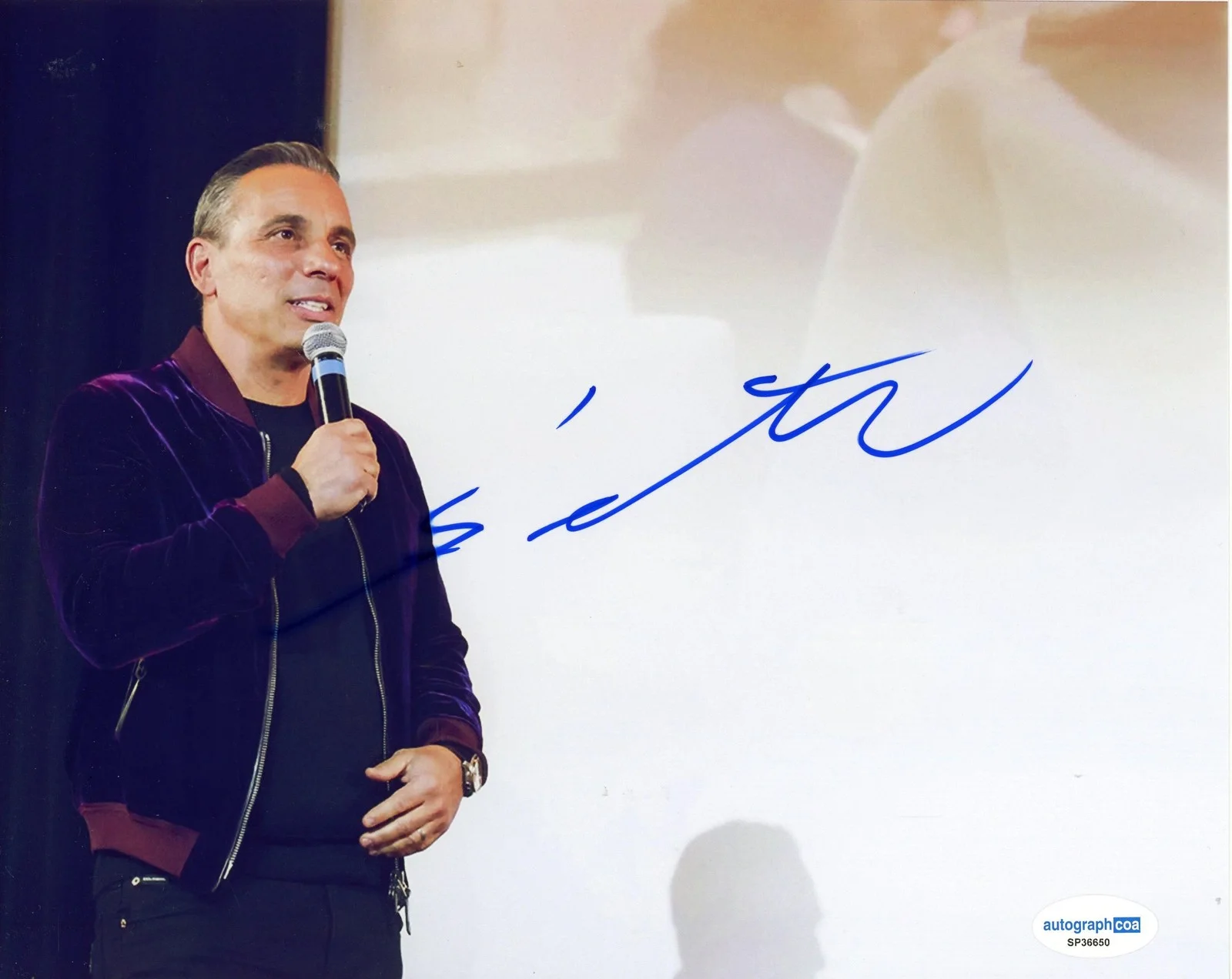 Sebastian Maniscalco — Sebastian Maniscalco "Stay Hungry" Comedian AUTOGRAPH Signed 8x10 Photo B ACOA, изображение 2