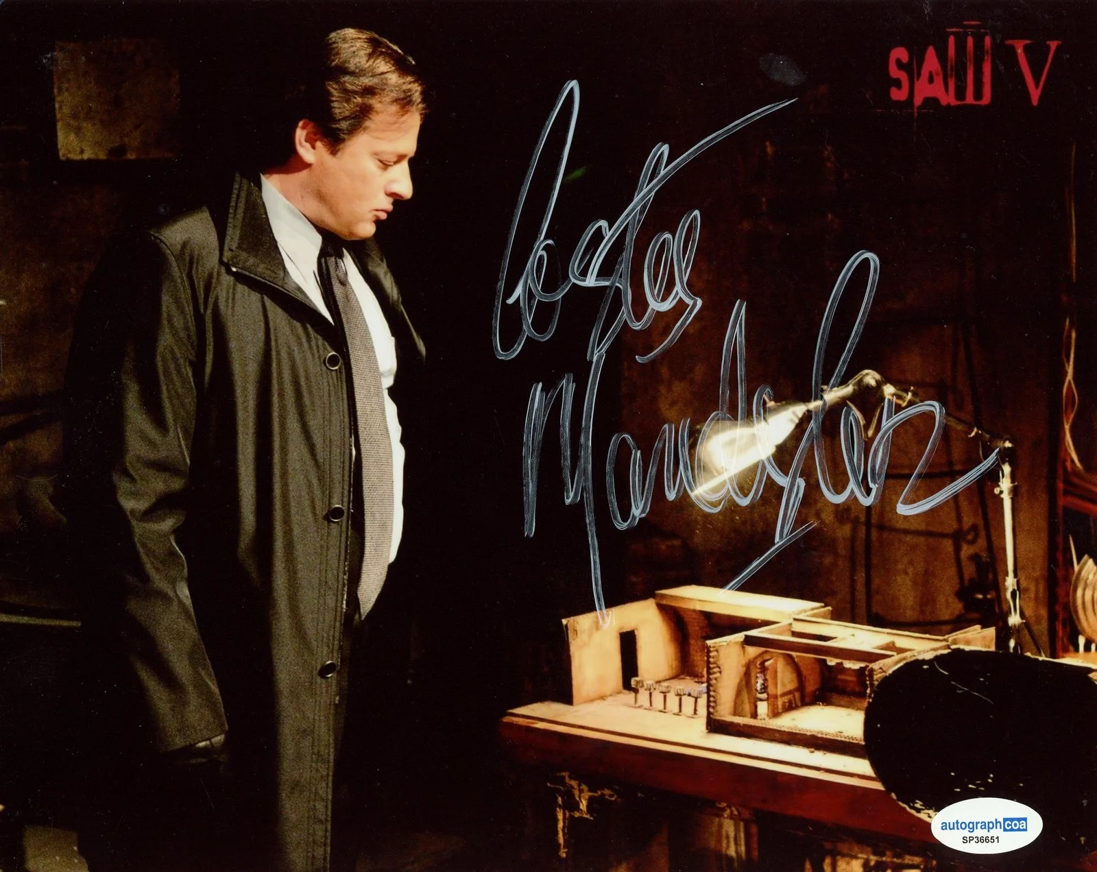 Costas Mandylor — Costas Mandylor "Saw V" AUTOGRAPH Signed 'Mark Hoffman' 8x10 Photo ACOA, image 2