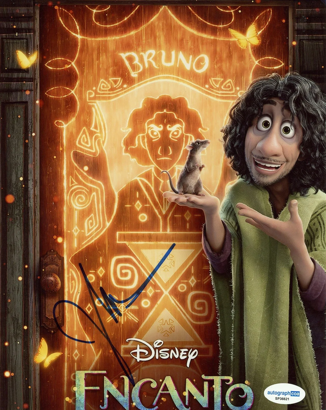 John Leguizamo — John Leguizamo "Encanto" AUTOGRAPH Signed 'Bruno' Autographed 8x10 Photo B ACOA, image 2