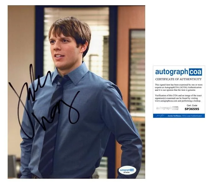 Jake Lacy — Jake Lacy "The Office" AUTOGRAPH Signed 'Pete Miller' 8x10 Photo C ACOA