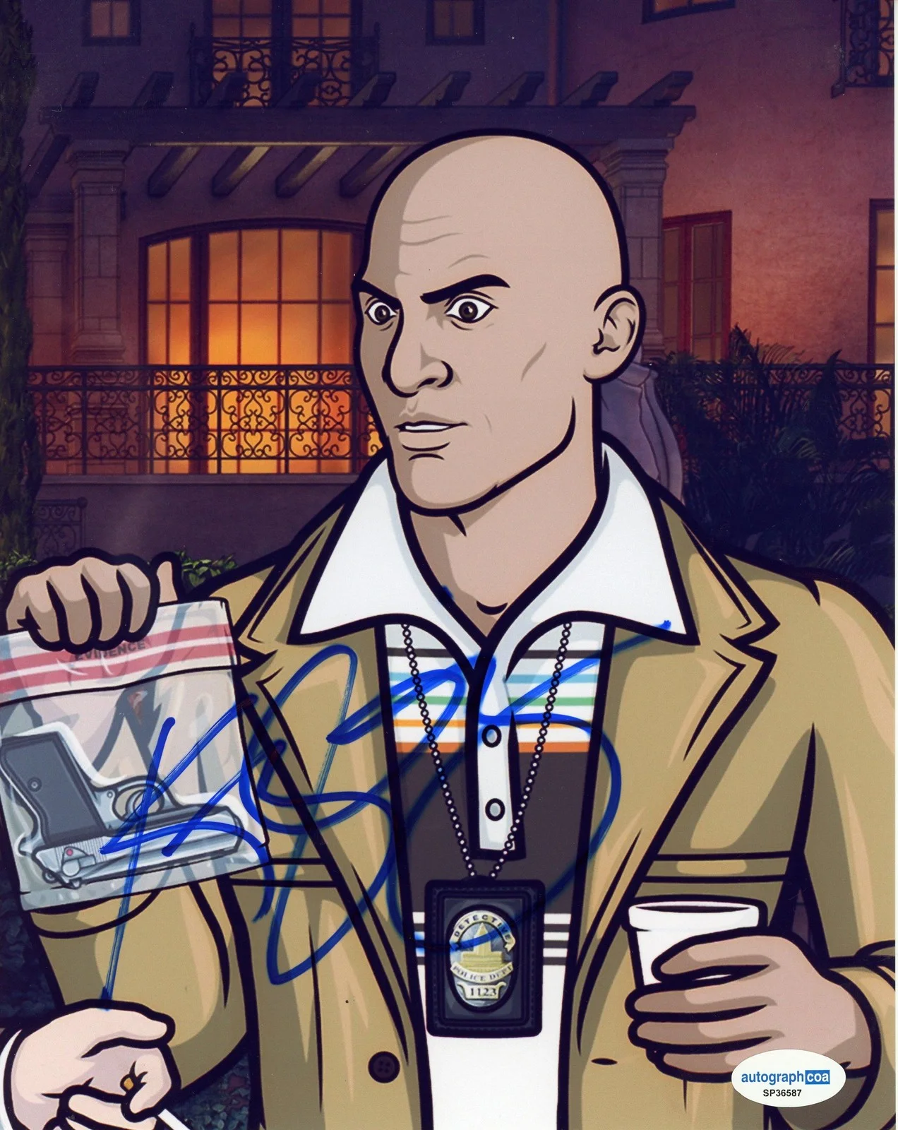 Keegan-Michael Key — Keegan-Michael Key "Archer" AUTOGRAPH Signed 'Det. Rimshot' 8x10 Photo ACOA, image 2