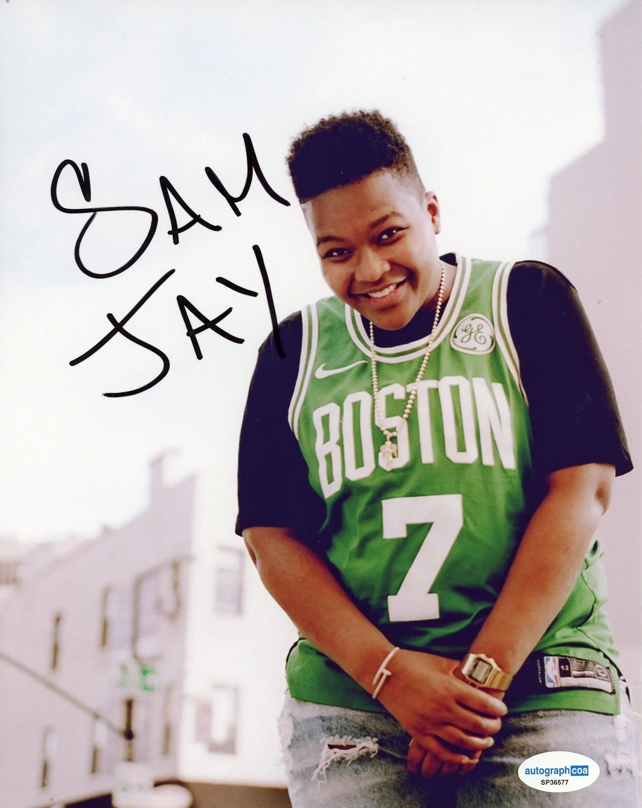 Sam Jay — Sam Jay "Saturday Night Live" AUTOGRAPH Signed 'SNL' Autographed 8x10 Photo ACOA, изображение 2