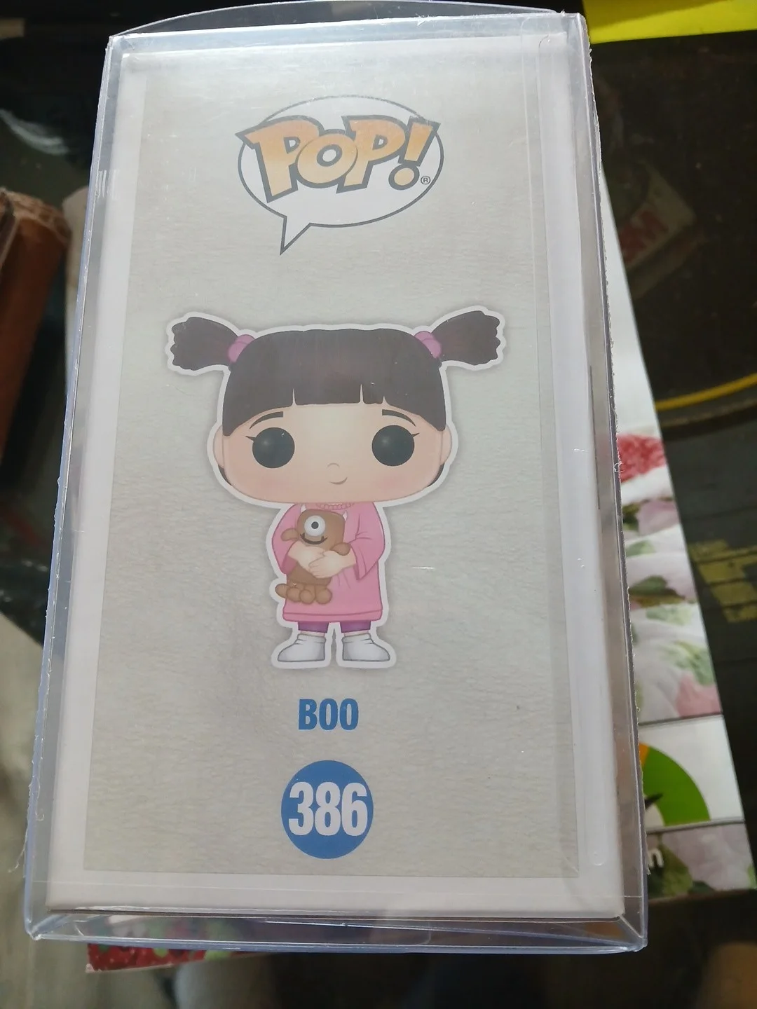 Mary Gibbs — Disneys Pixar Monsters Inc. #386 Boo Autographed Funko Pop W/COA An Plastic Case, изображение 5