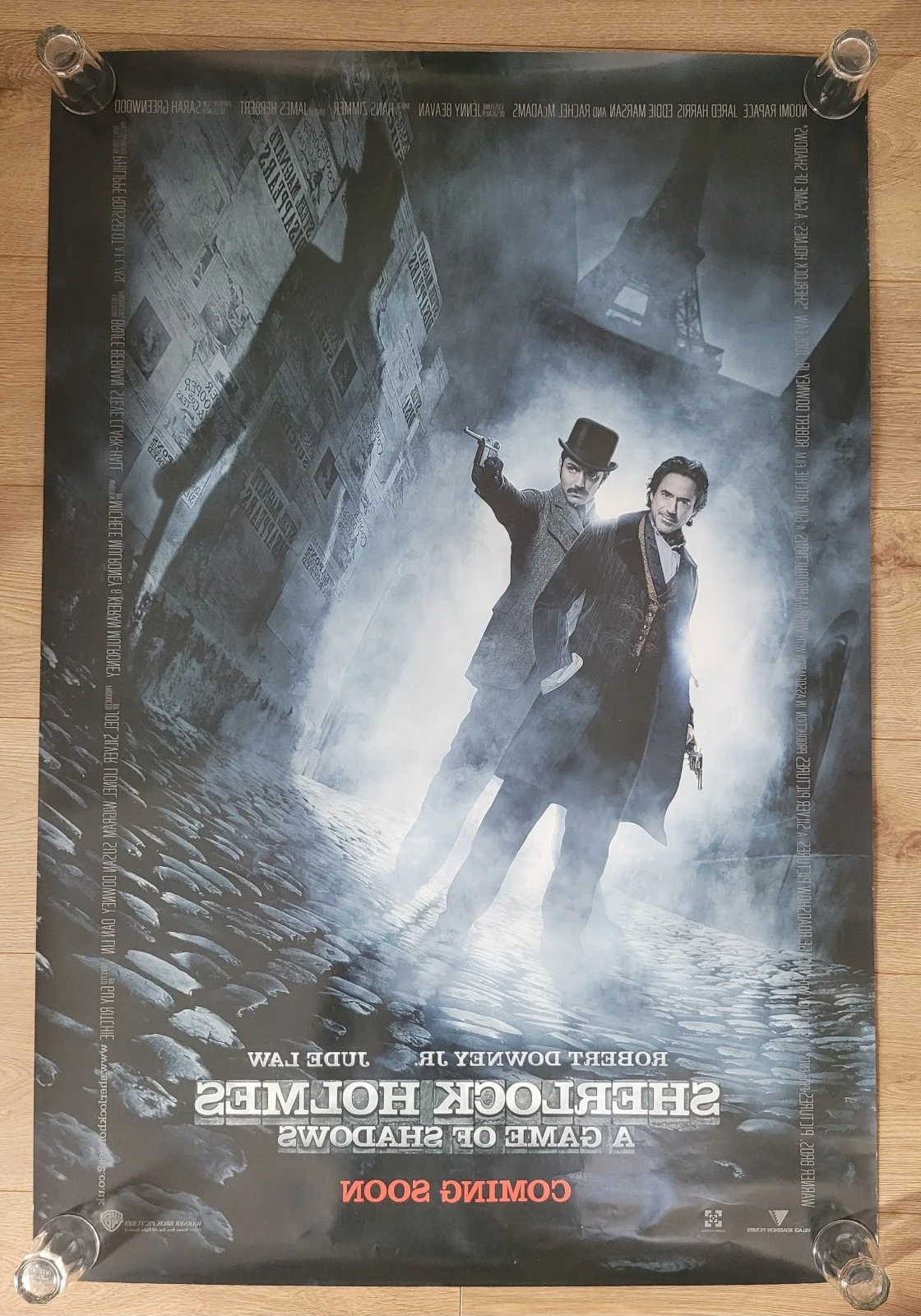 2011 Sherlock Holmes - A Game Of Shadows - Rolled One Sheet Movie Poster 27X40, изображение 3
