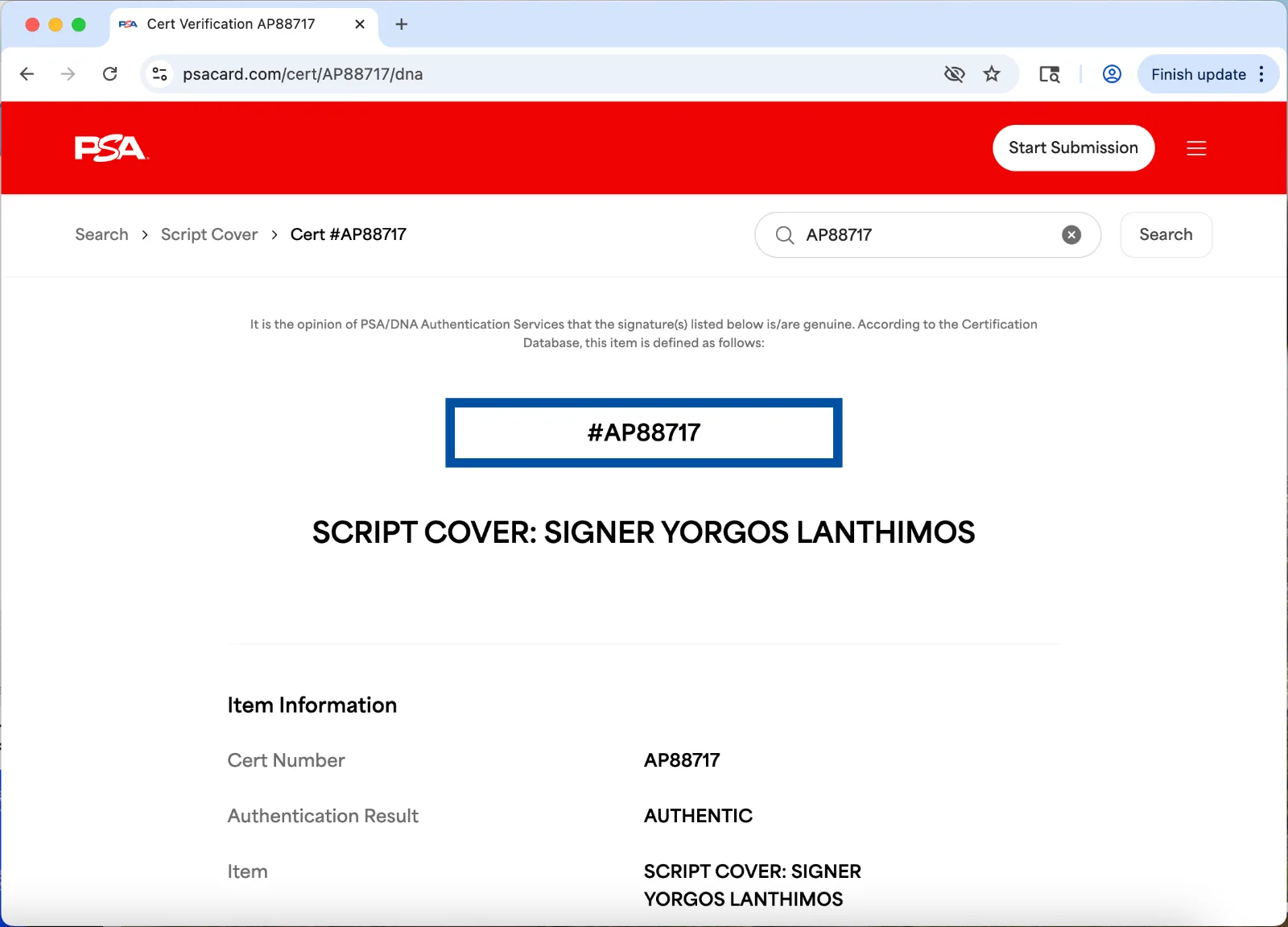 Yorgos Lanthimos — Yorgos Lanthimos signed The Favourite movie script full 111 pages PSA DNA, изображение 3