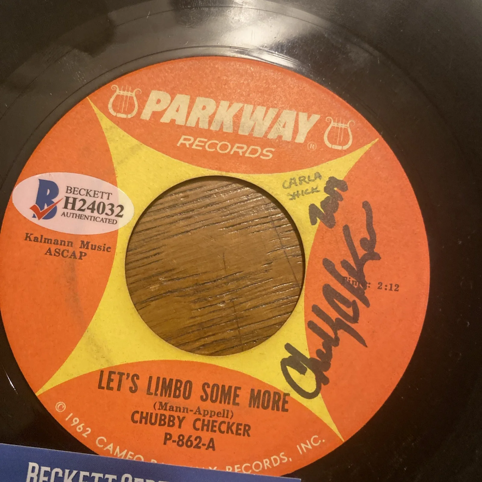 Chubby Checker Signed Autographed Beckett BAS Let’s Limbo Some More Record, image 2