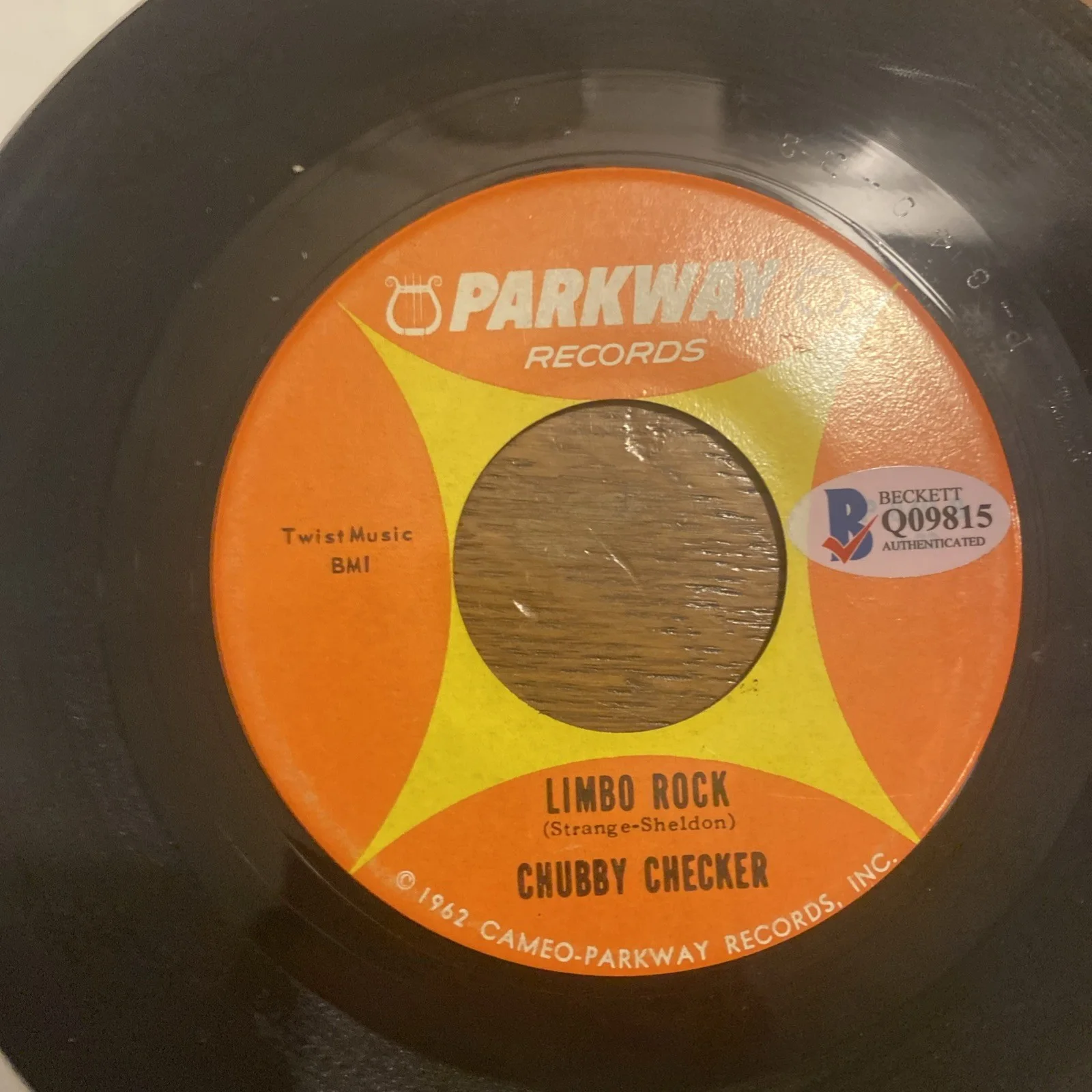 Chubby Checker Signed Autographed BAS Beckett Popeye Limbo Rock Record Parkway, image 4