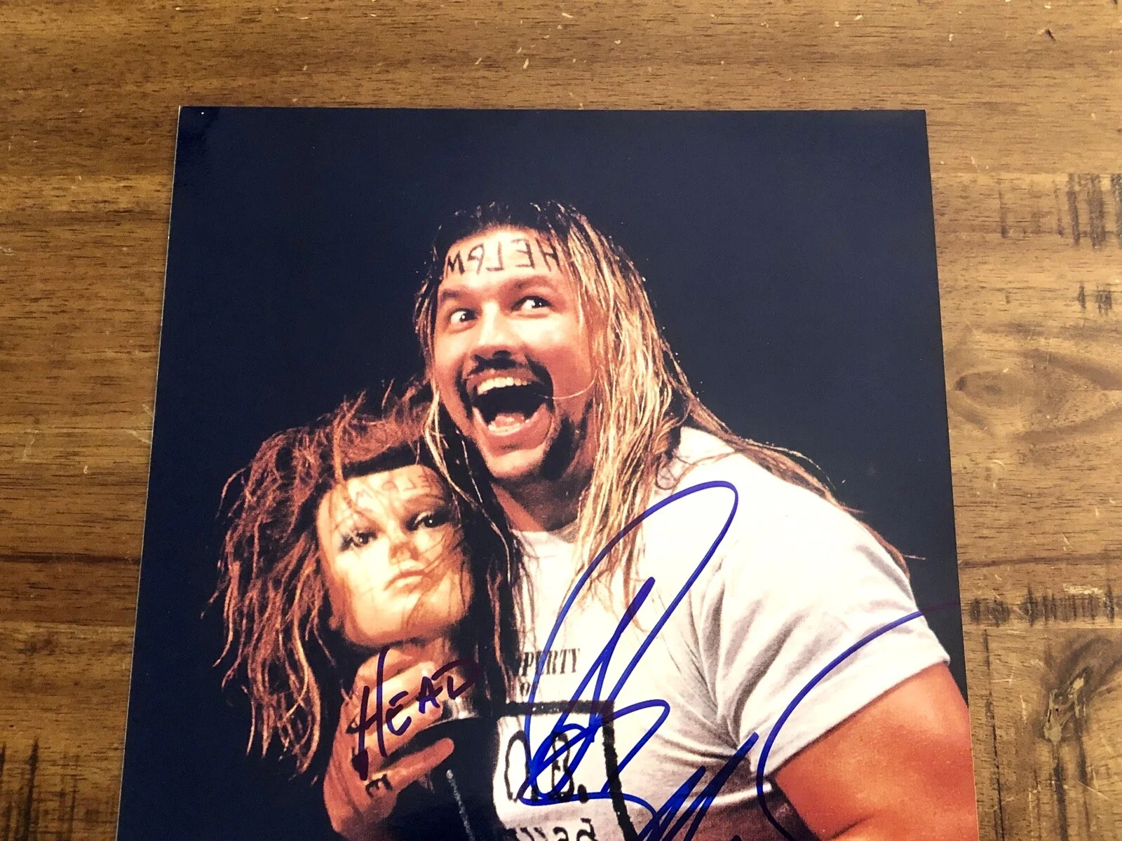 Al Snow — Al Snow and Head Authentic Autographs 8" x 10" WWE WWF Wrestling JOB Squad, image 2