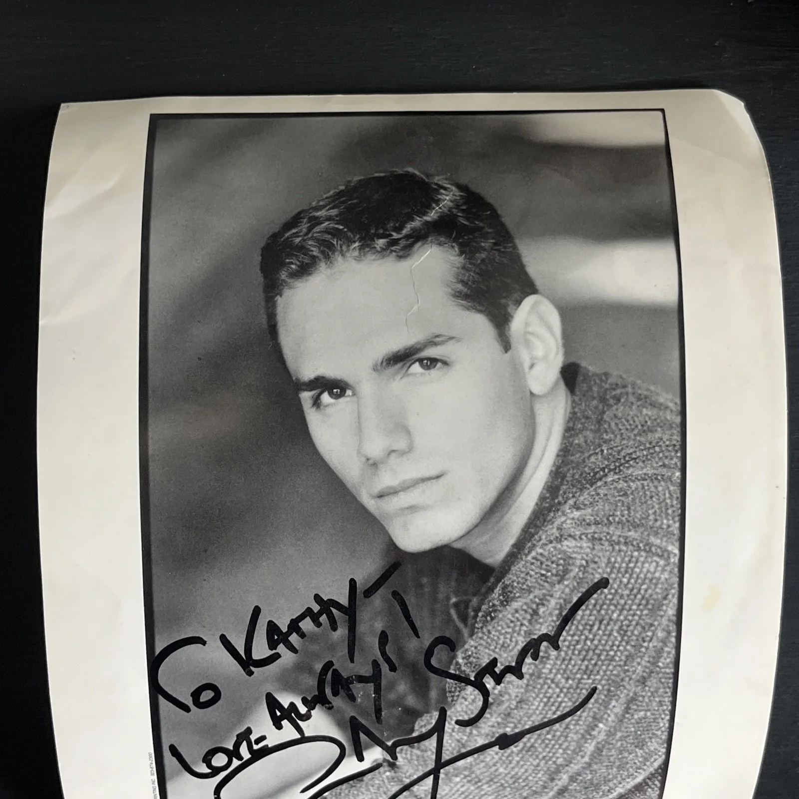 Paul Anthony Stewart Signed Autographed 8x10 b/w Photo Guiding Light, изображение 5