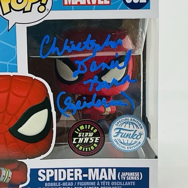 Christopher Daniel Barnes Autographed Marvel Spider-Man Funko Pop #932 Chase OC, image 2