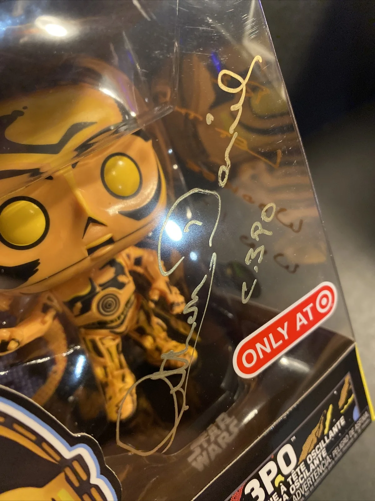 Anthony Daniels — Anthony Daniels Signed Star Wars C-3PO Target Funko Pop Beckett COA With Quote, изображение 2
