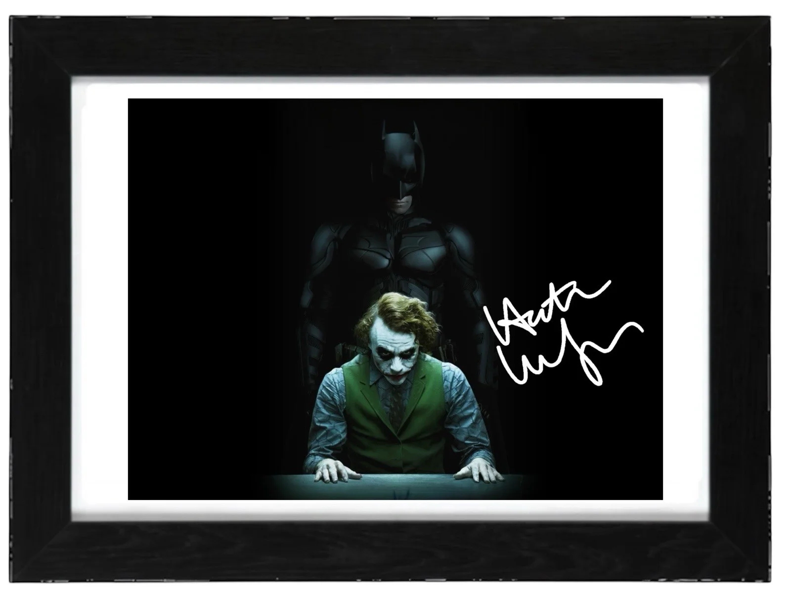 Heath Ledger Signed Autograph PHOTO Pre Print 6x4/A4/ Framed Batman the Joker, изображение 2