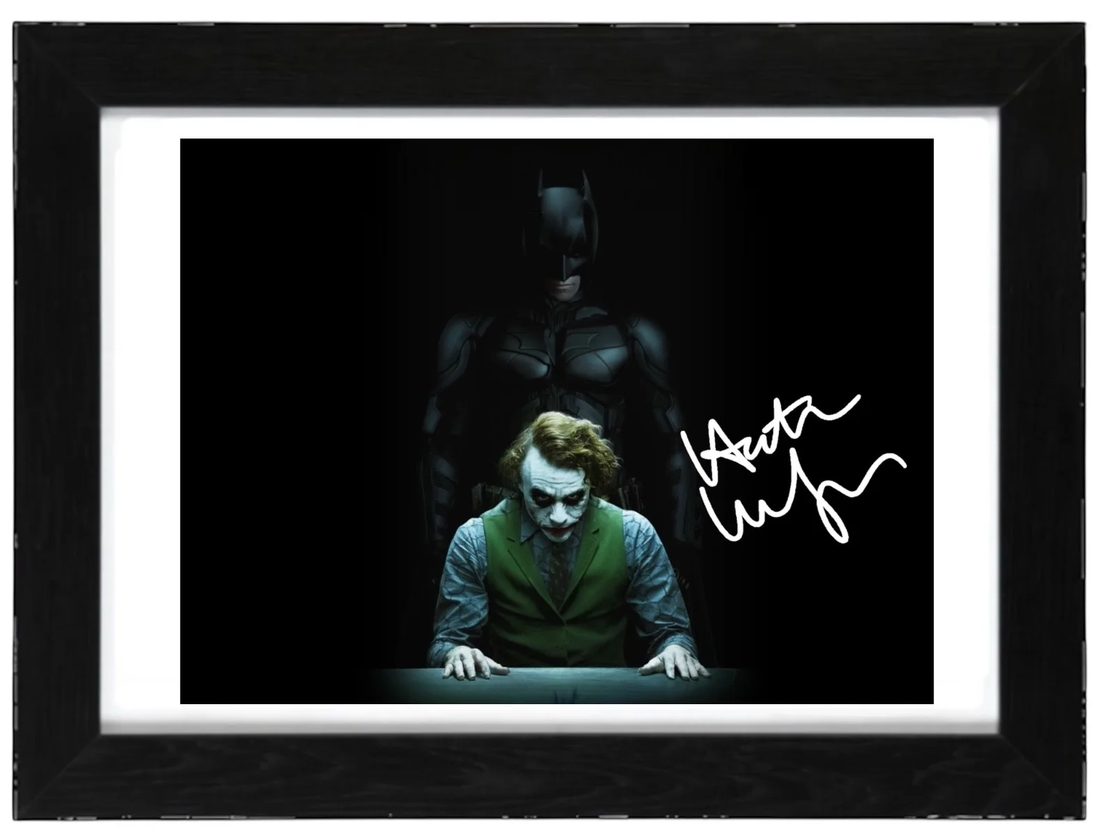 Heath Ledger Signed Autograph PHOTO Pre Print 6x4/A4/ Framed Batman the Joker, изображение 3
