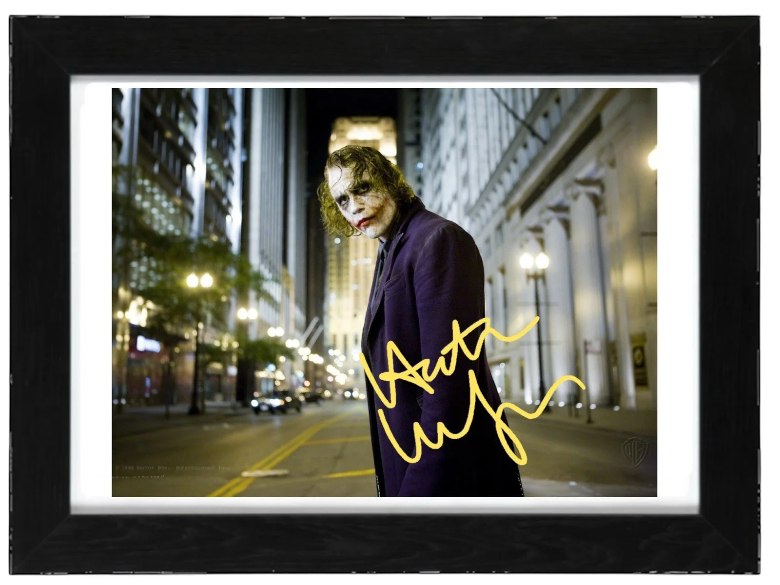 Heath Ledger Signed Autograph PHOTO Pre Print 6x4/A4/ Framed Batman the Joker, image 2