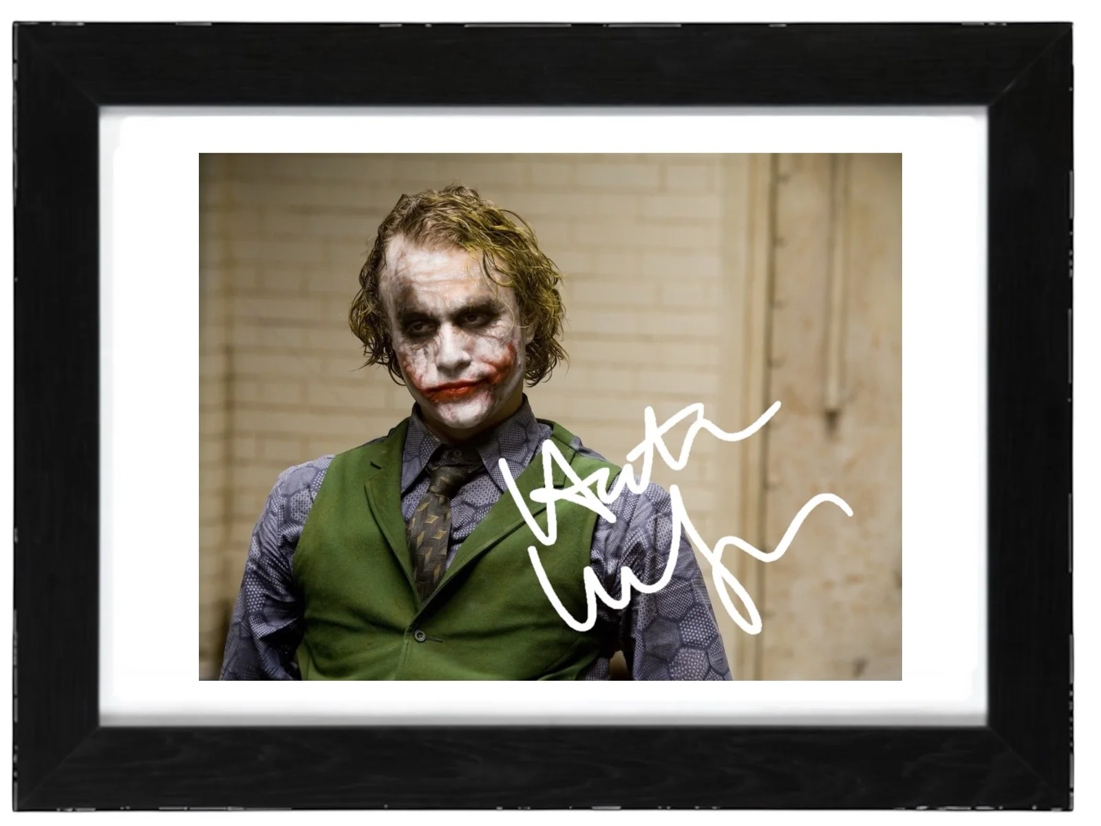 Heath Ledger Signed Autograph PHOTO Pre Print 6x4/A4/ Framed Batman the Joker, image 3