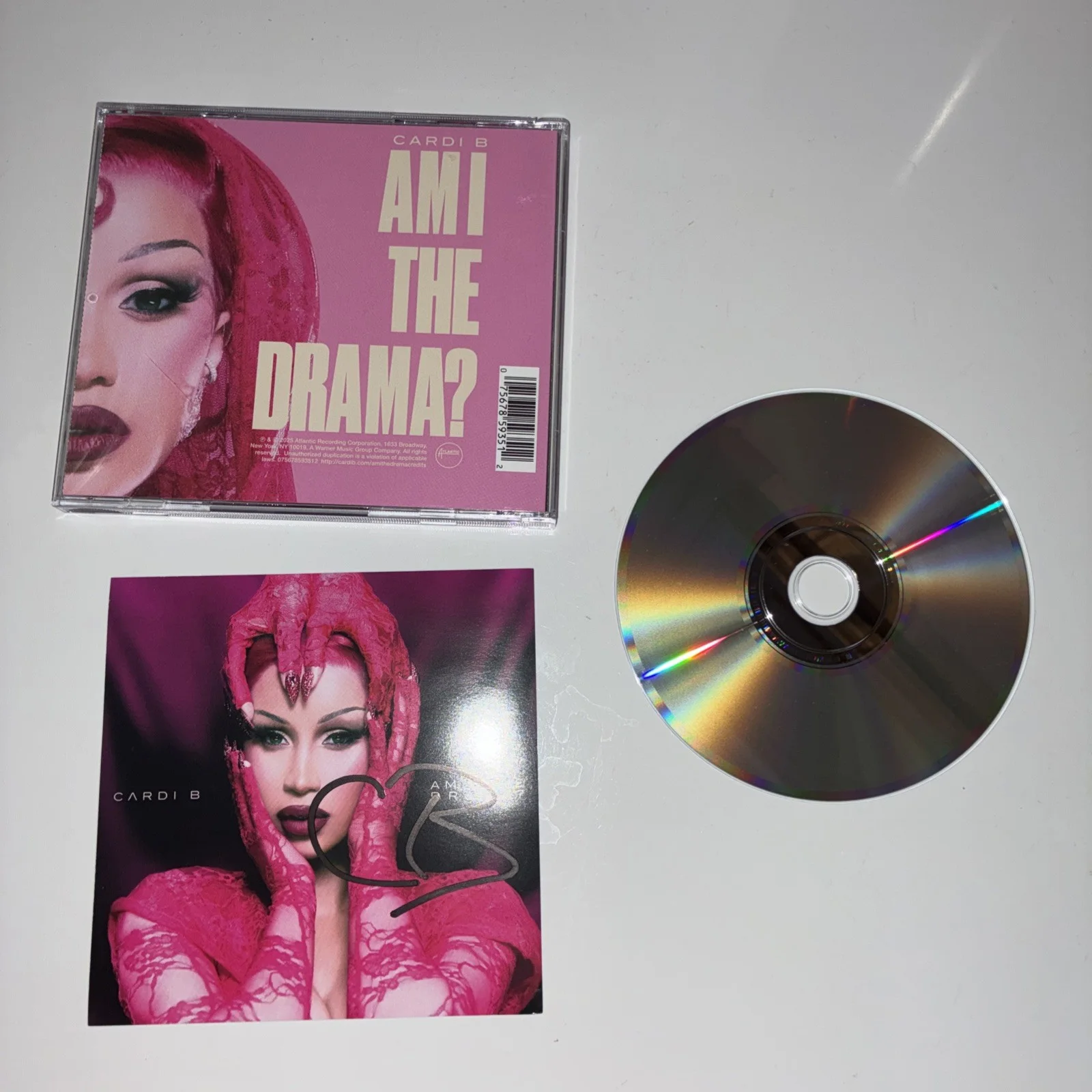 Cardi B "Am I The Drama? - SIGNED CD - Pretty and Petty Alternate Cover #3, изображение 2