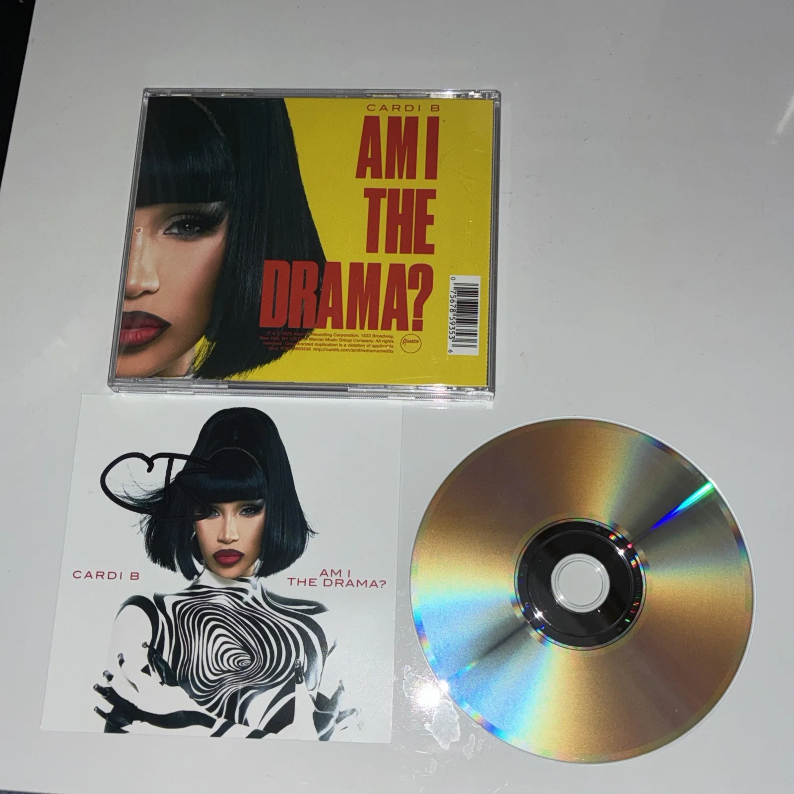 Cardi B “Am I The Drama? Magnet (Alternate Cover #4)” SIGNED CD (2025), image 2