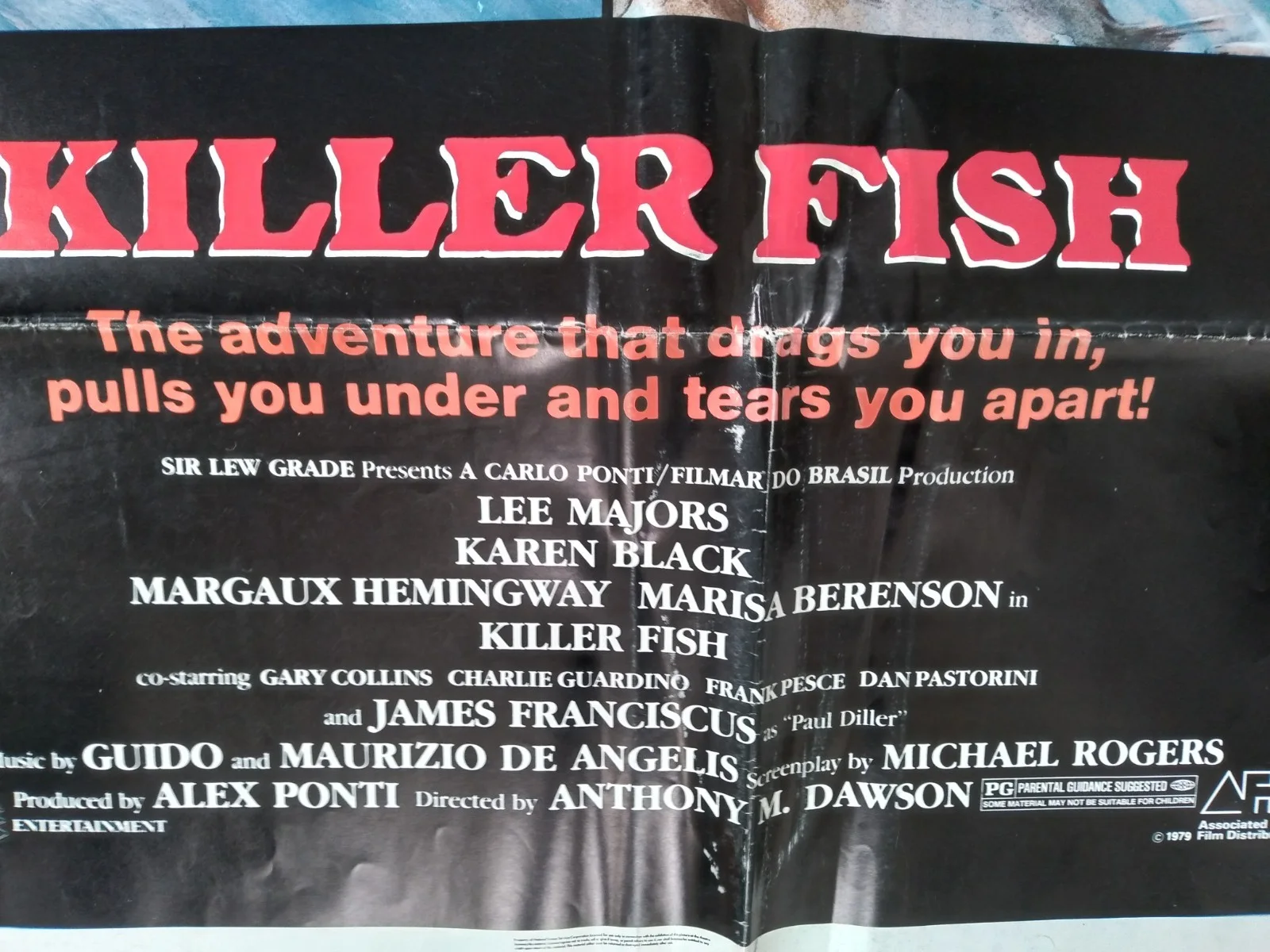 Killer Fish original movie 1979 poster US one sheet, image 4