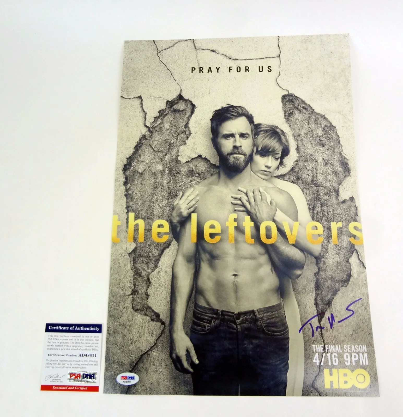 Tom Perrotta — Tom Perrotta Author Signed Autograph The Leftovers Movie Poster PSA/DNA COA #1