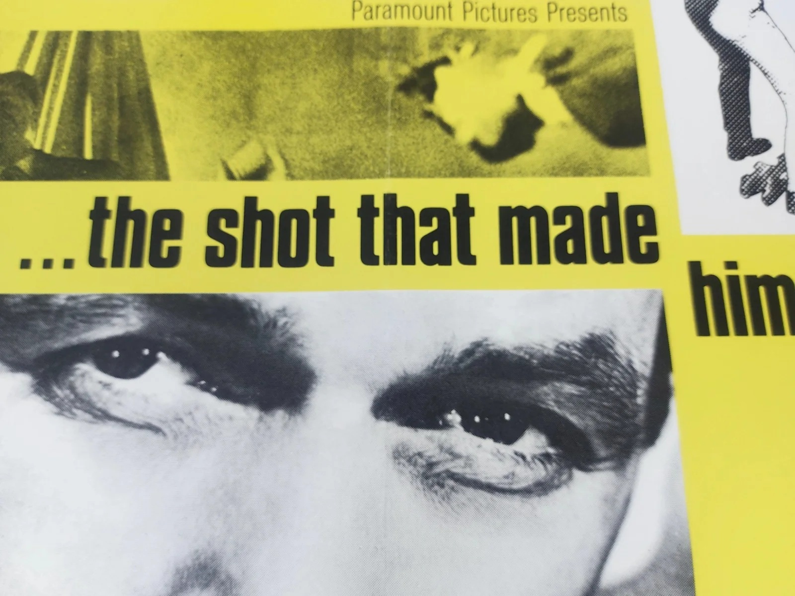 WARNING SHOT ORIGINAL UK QUAD MOVIE POSTER 1966 DAVID JANSSEN, JOAN COLLINS, изображение 5