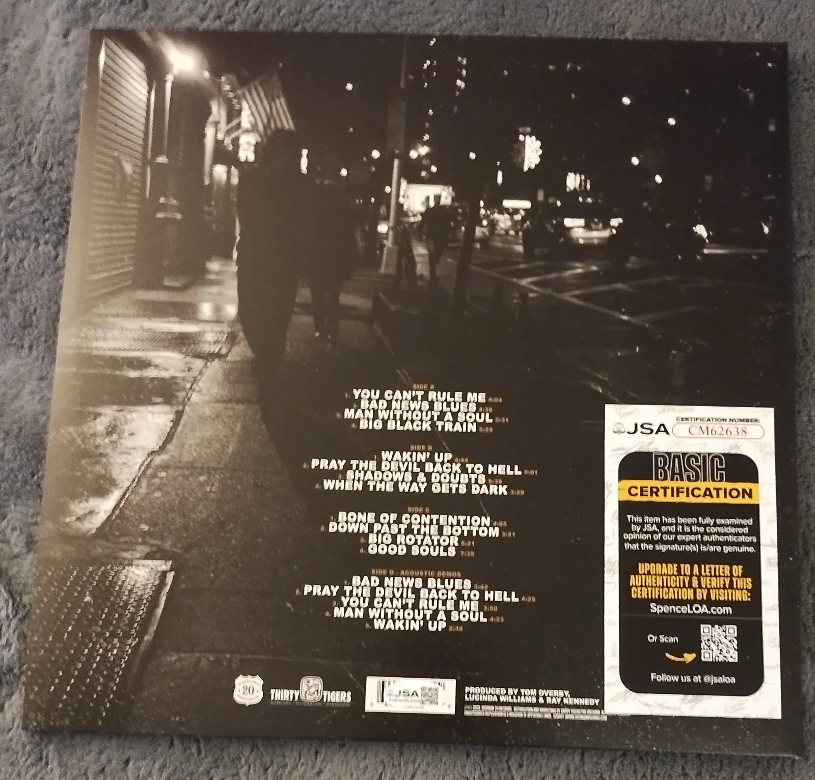 LUCINDA WILLIAMS SIGNED GOOD SOULS BETTER ANGELS 2 X CLEAR VINYL LP CD JSA, изображение 2