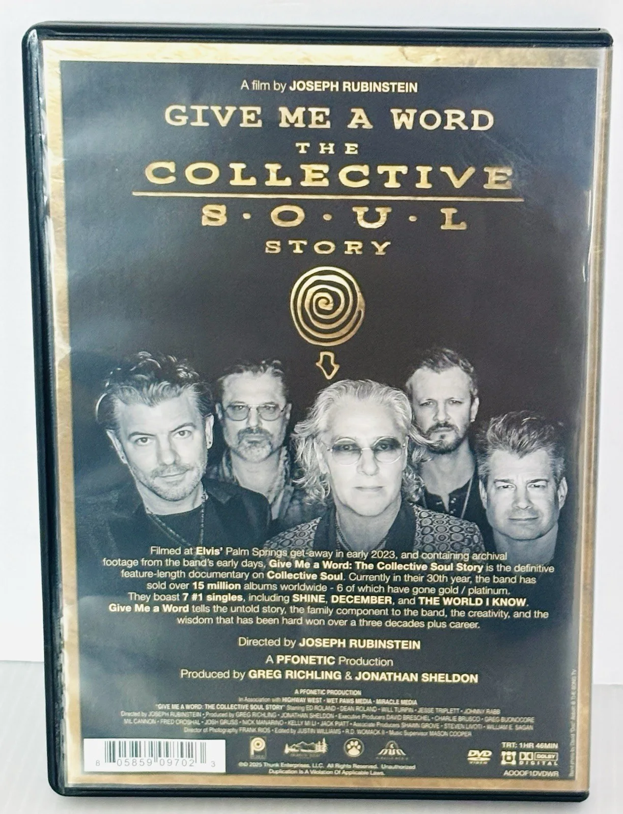 Band Signed Give Me A Word The Collective Soul Story DVD Ed Roland CO *Read*, изображение 5