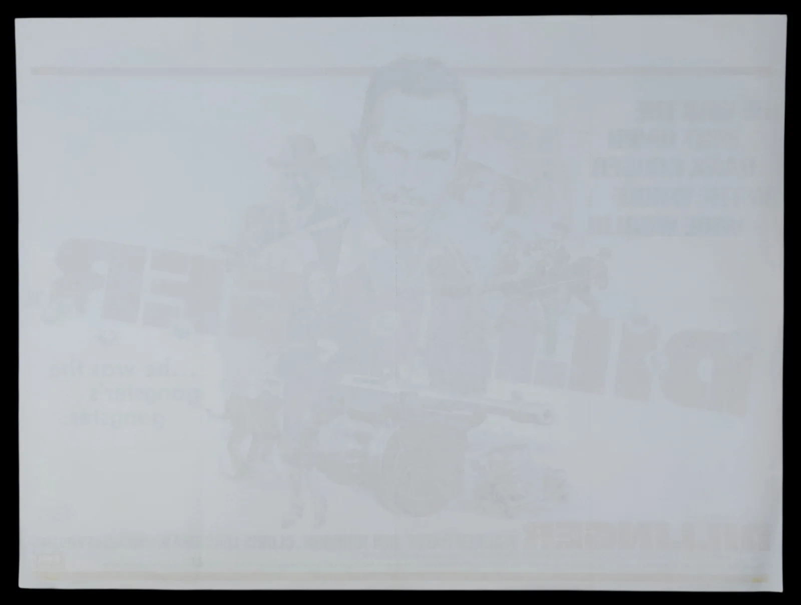 DILLINGER ORIGINAL UK QUAD FILM POSTER 1973 WARREN OATES, image 3